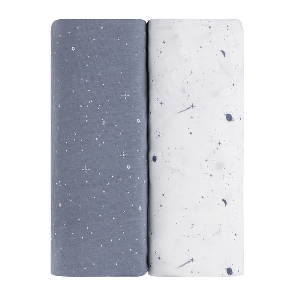 Ely's & Co. Cotton Crib Sheet - 2 Pack