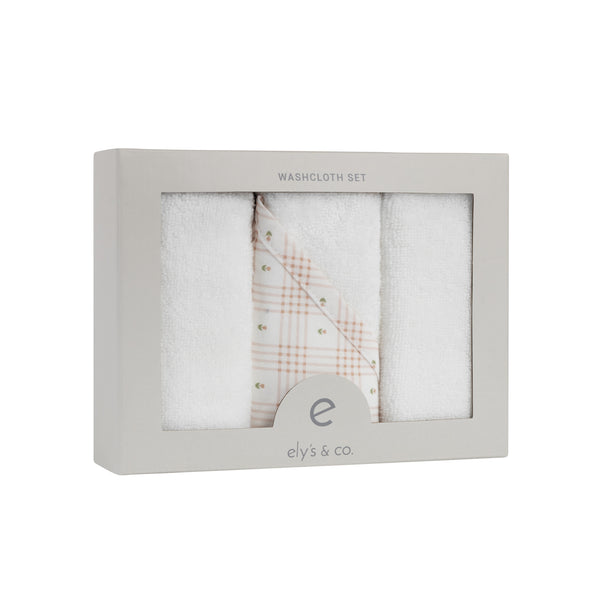 Ely's & Co. Cotton Terry Washcloth Set - 3 Pack