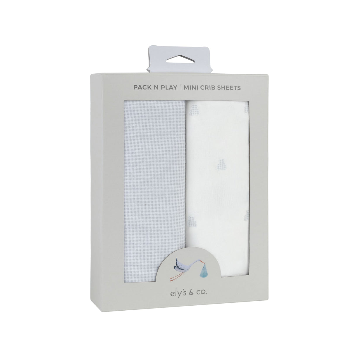 Ely's & Co. Cotton Pack N Play/ Porta Crib Sheet - 2 Pack
