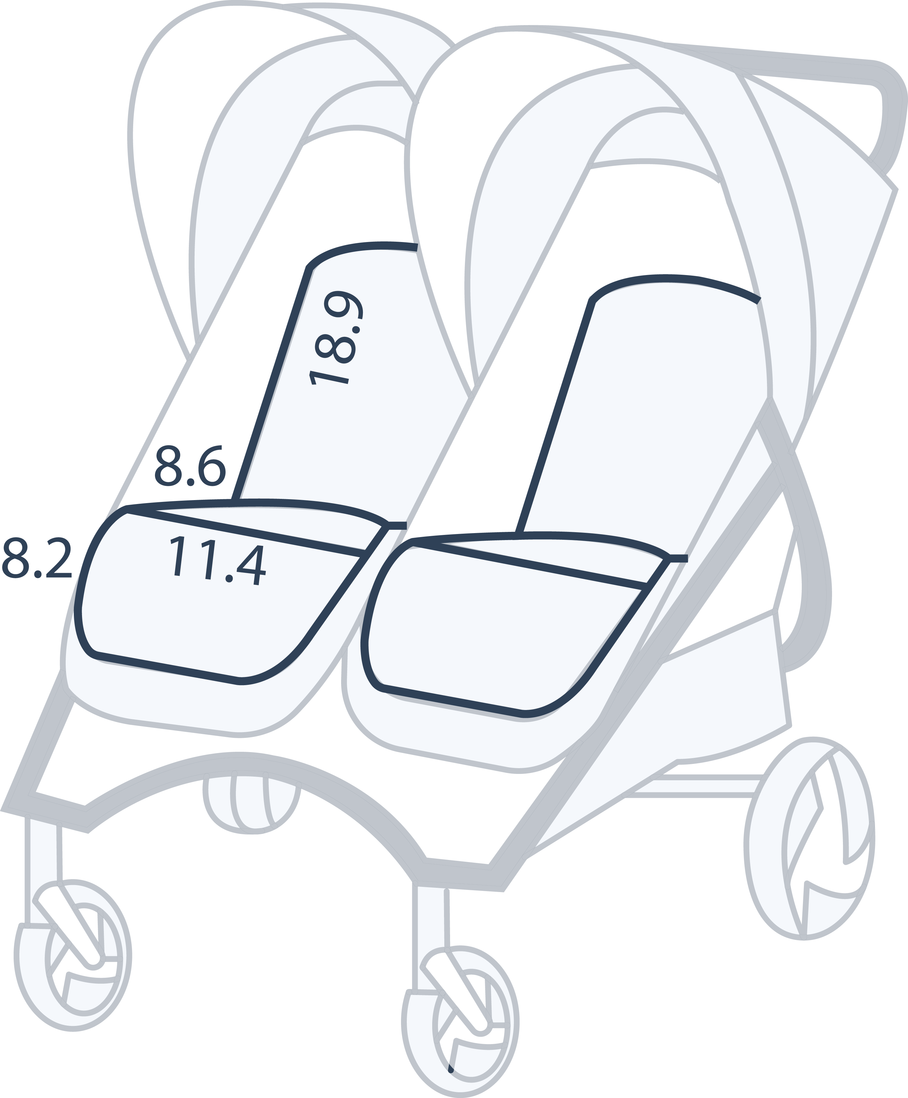 Valco Baby Duo Trend Double Stroller Sport Edition