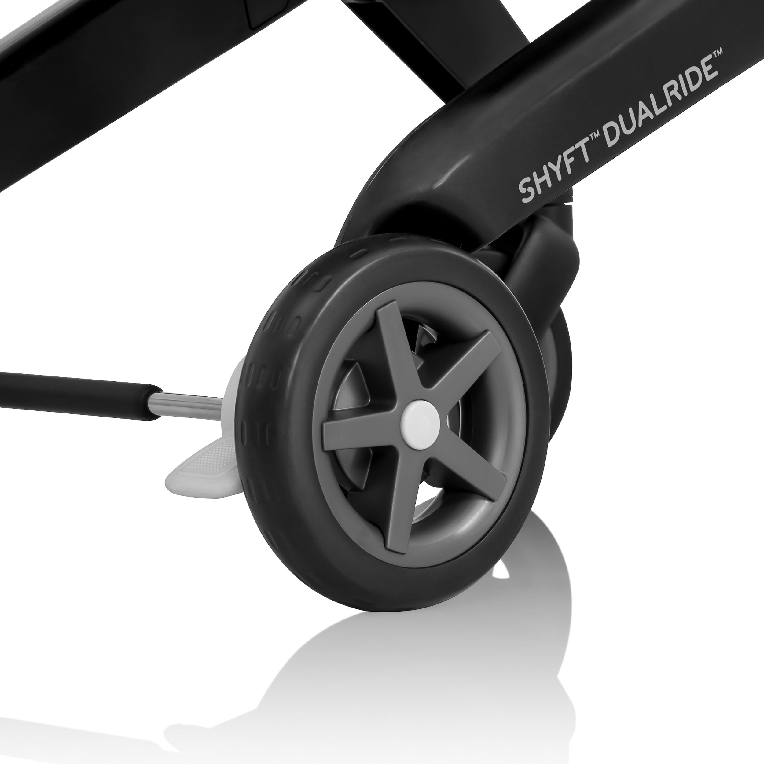 Car seat and wheels clearance