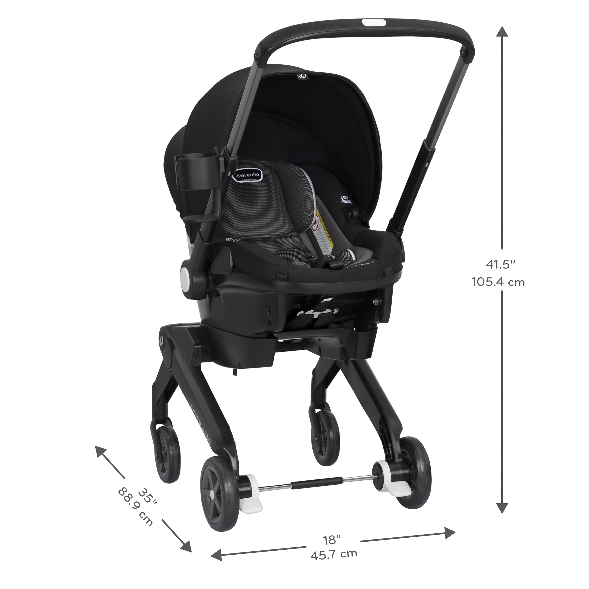 Evenflo Shyft DualRide Infant Car Seat and Stroller Combo