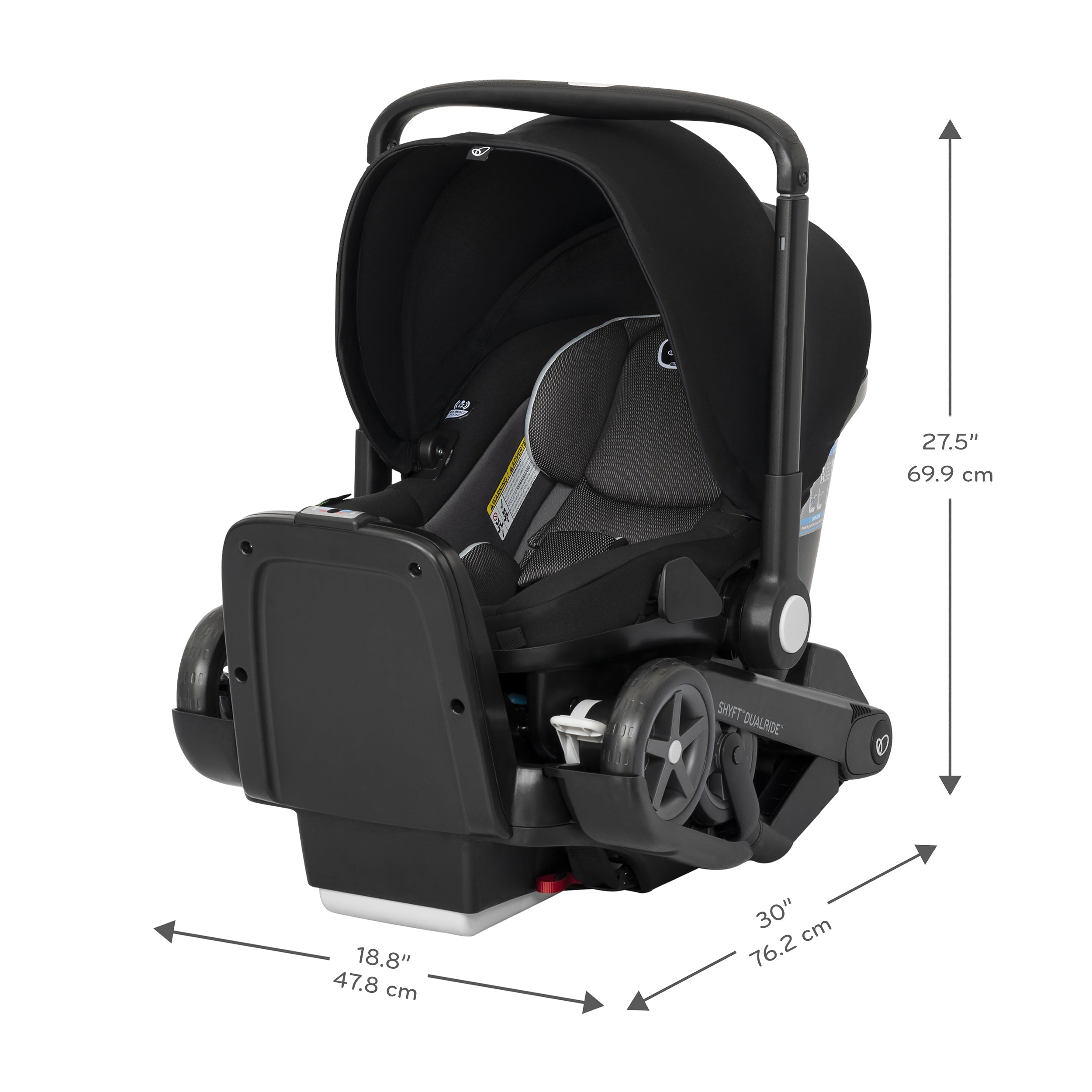 Evenflo Shyft DualRide Infant Car Seat and Stroller Combo