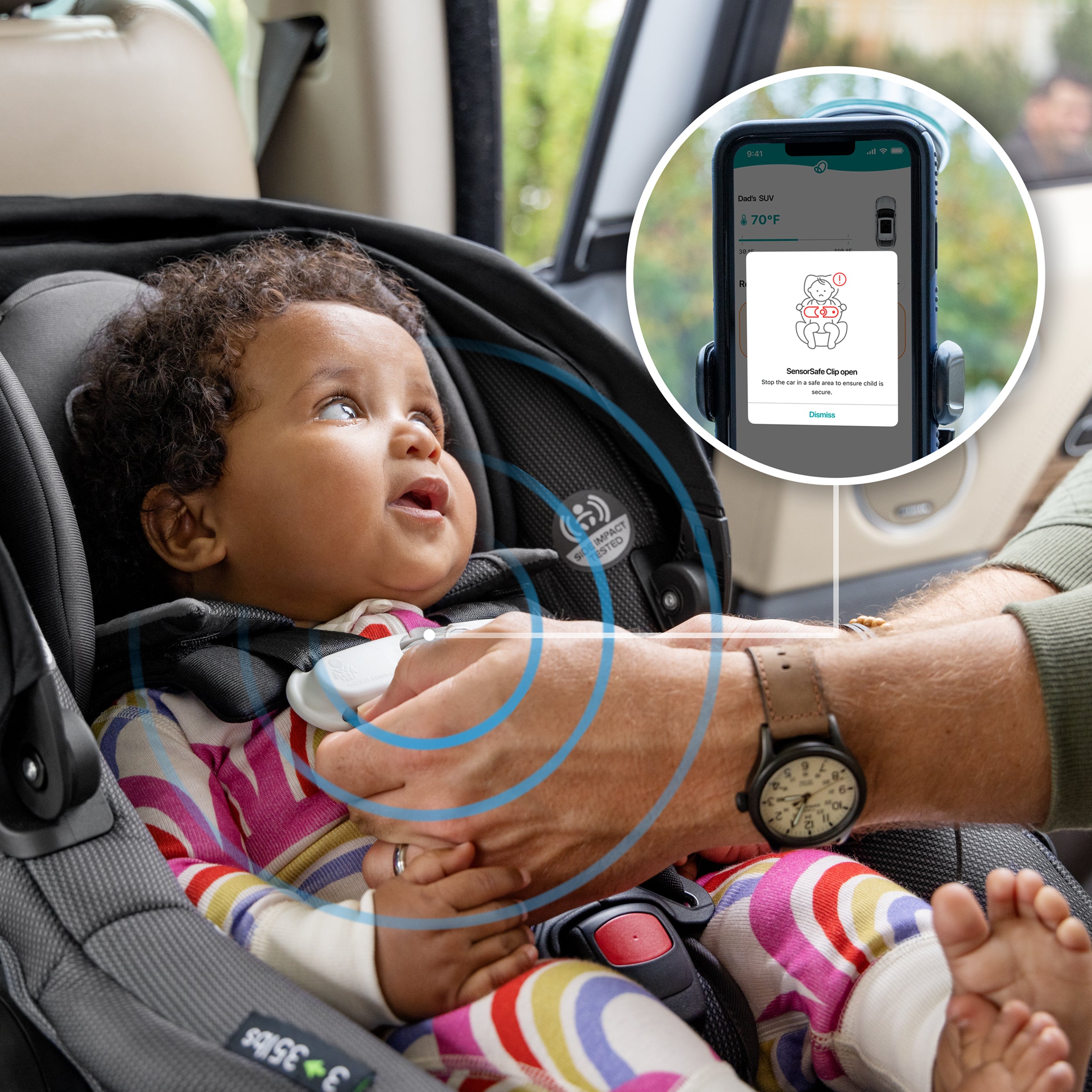 Sensor safe car seat clip new arrivals