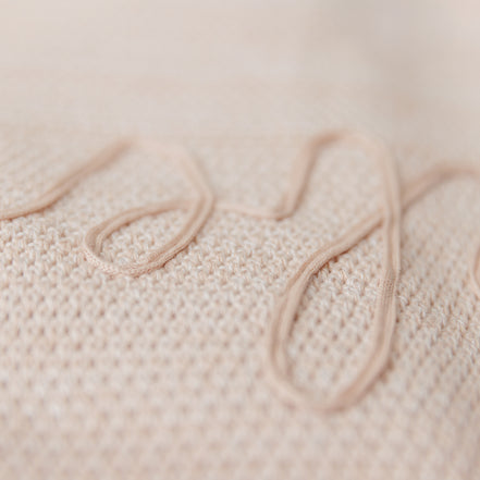 Peluche Scalloped Mélange Bebe Blanket