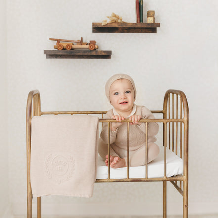 Peluche Embossed Knit Blanket