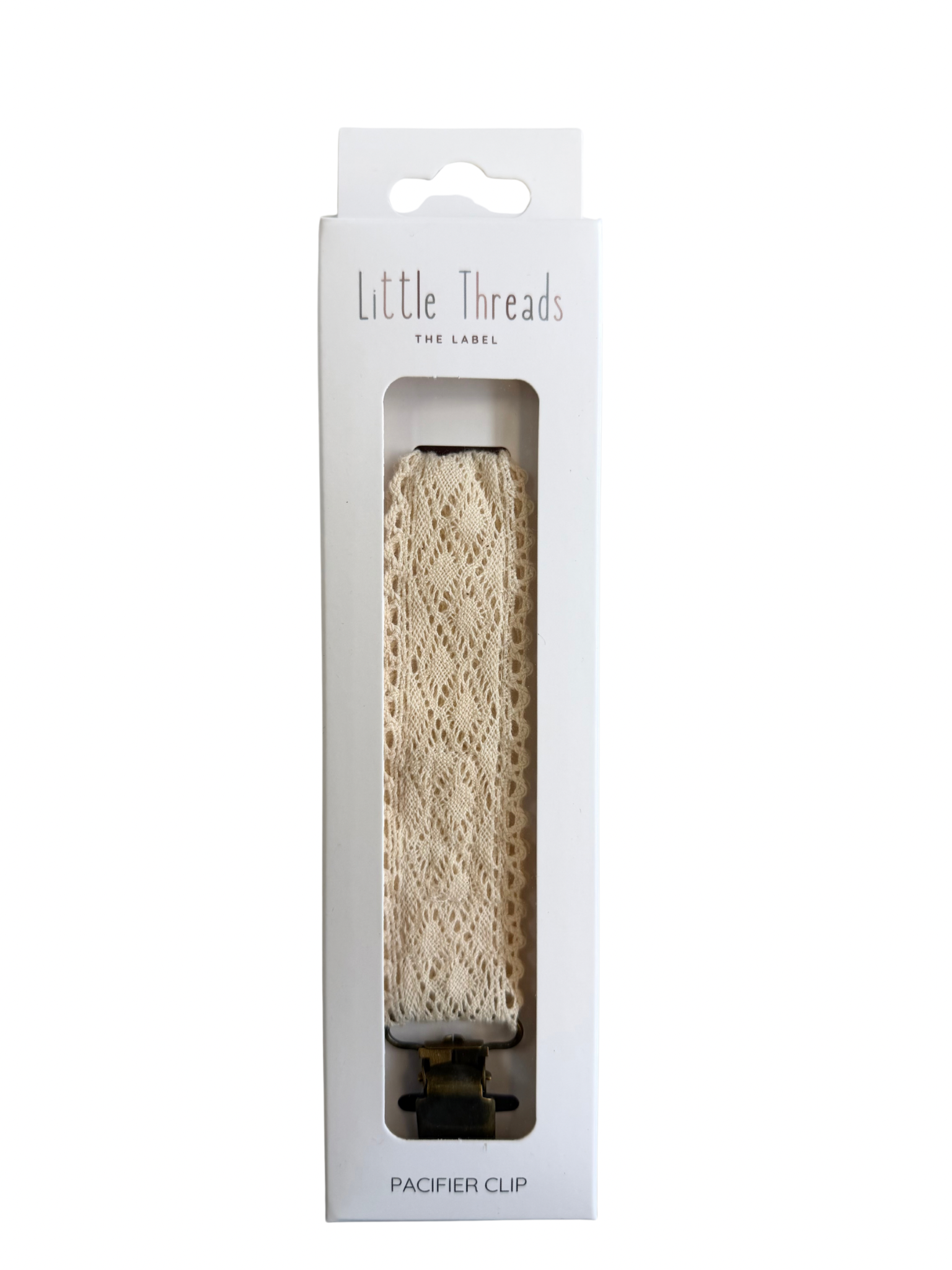 Little Threads Diamond Crotchet Collection Pacifier Clip