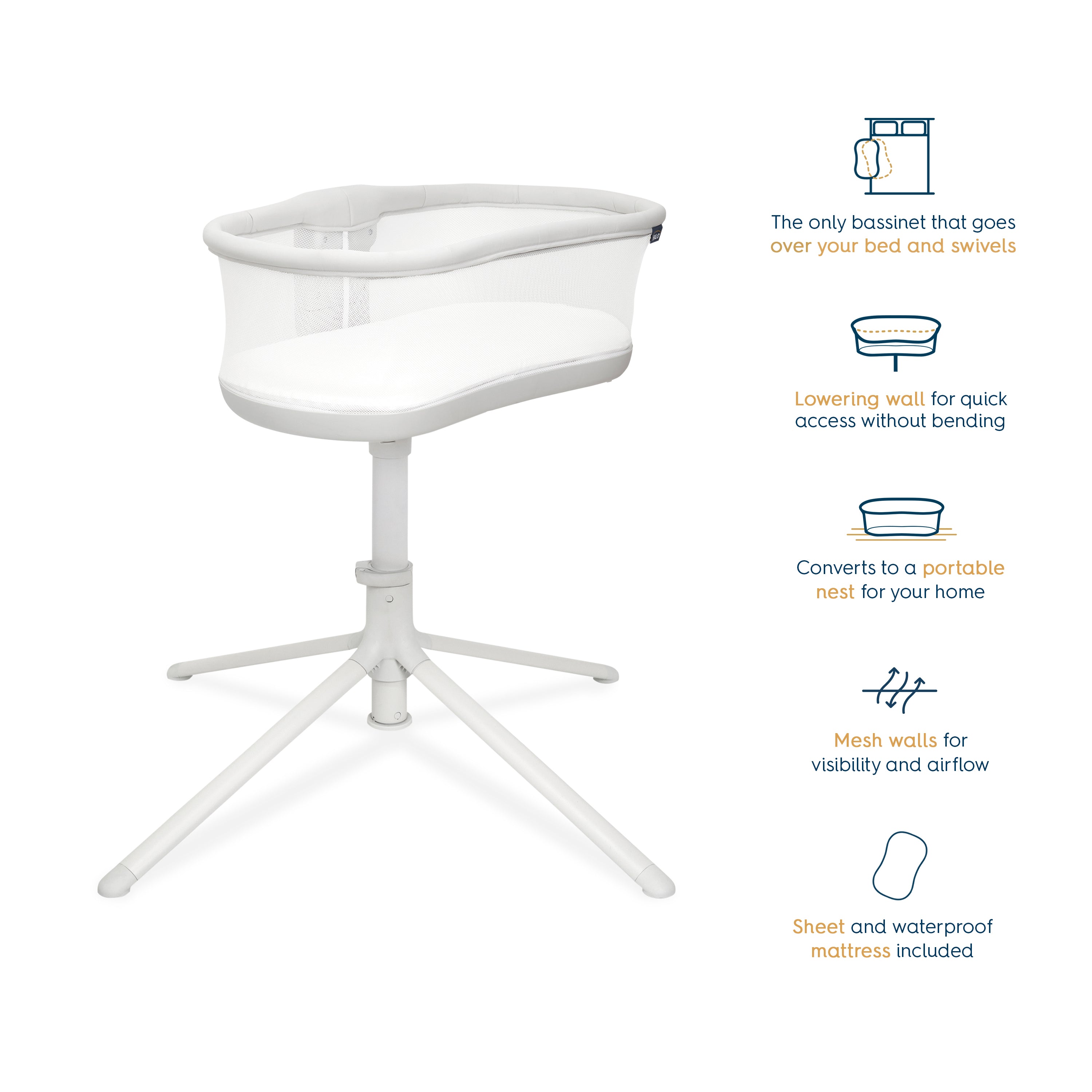 Halo BassiNest Swivel Sleeper1