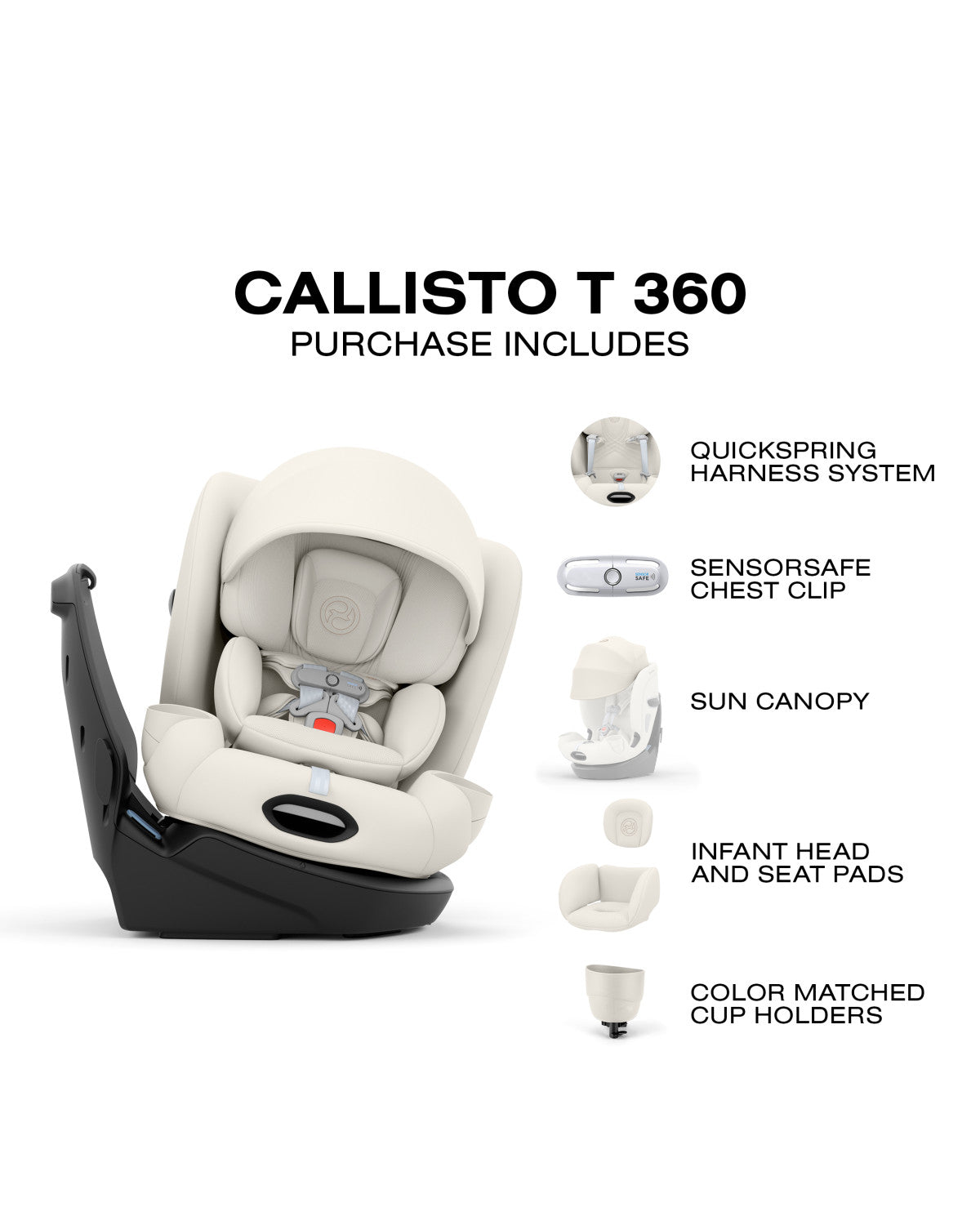 Cybex Callisto T 360° Rotating All-in-One Convertible Car Seat