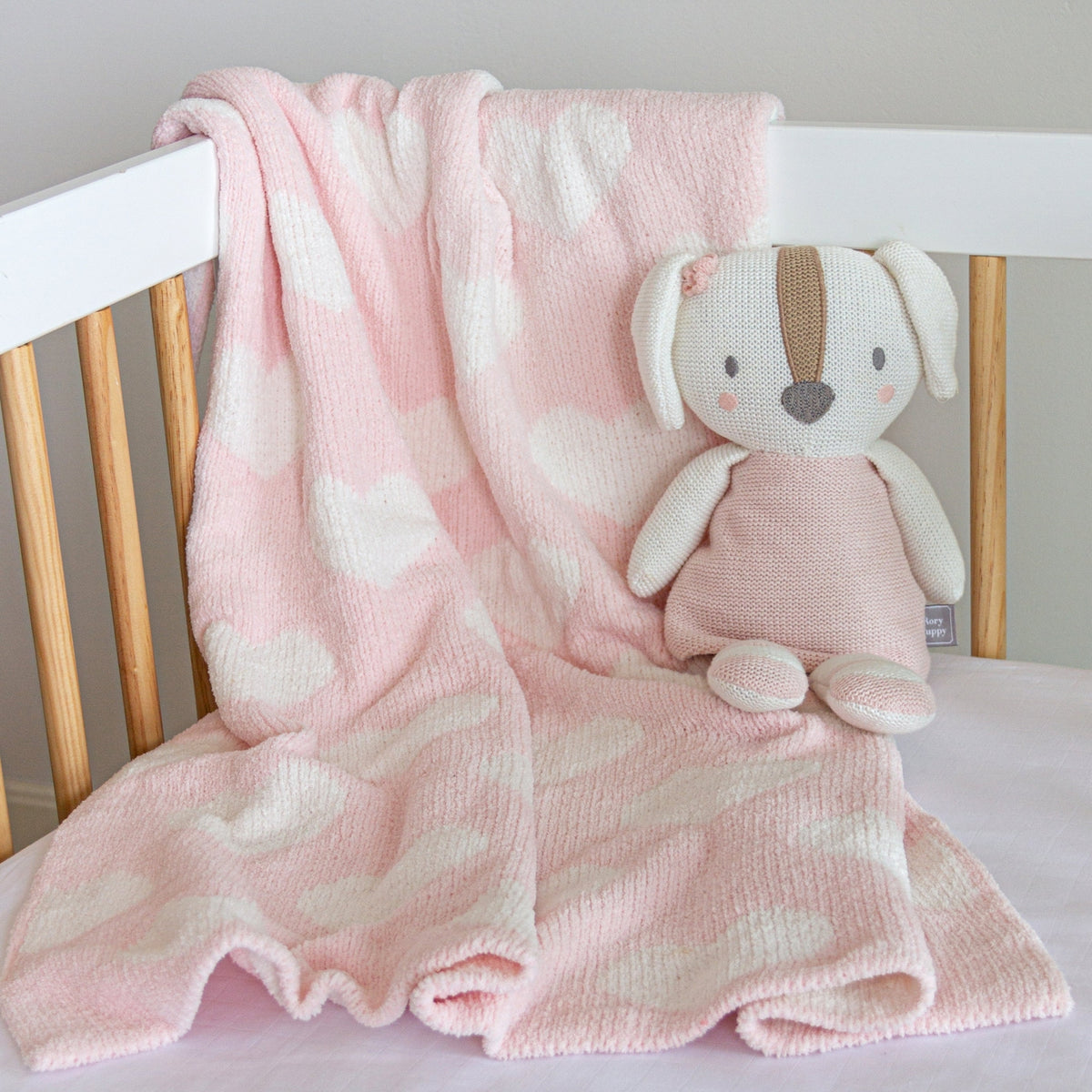 Living Textiles Knitted Chenille Baby Blanket