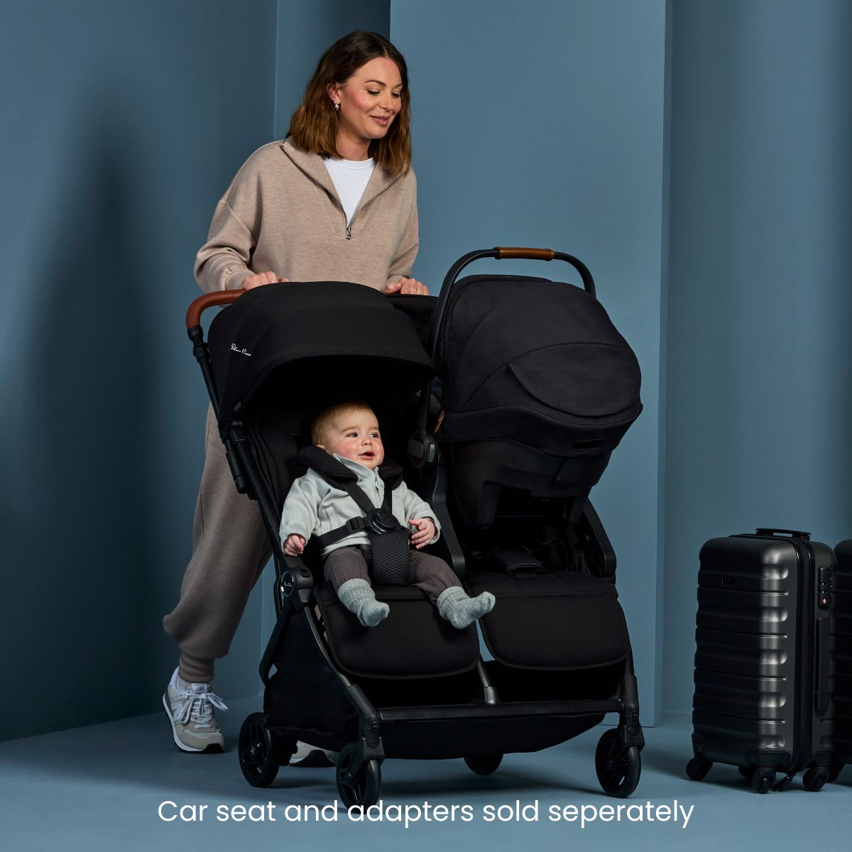 Silver Cross Jet Double Stroller And Accessory Bundle