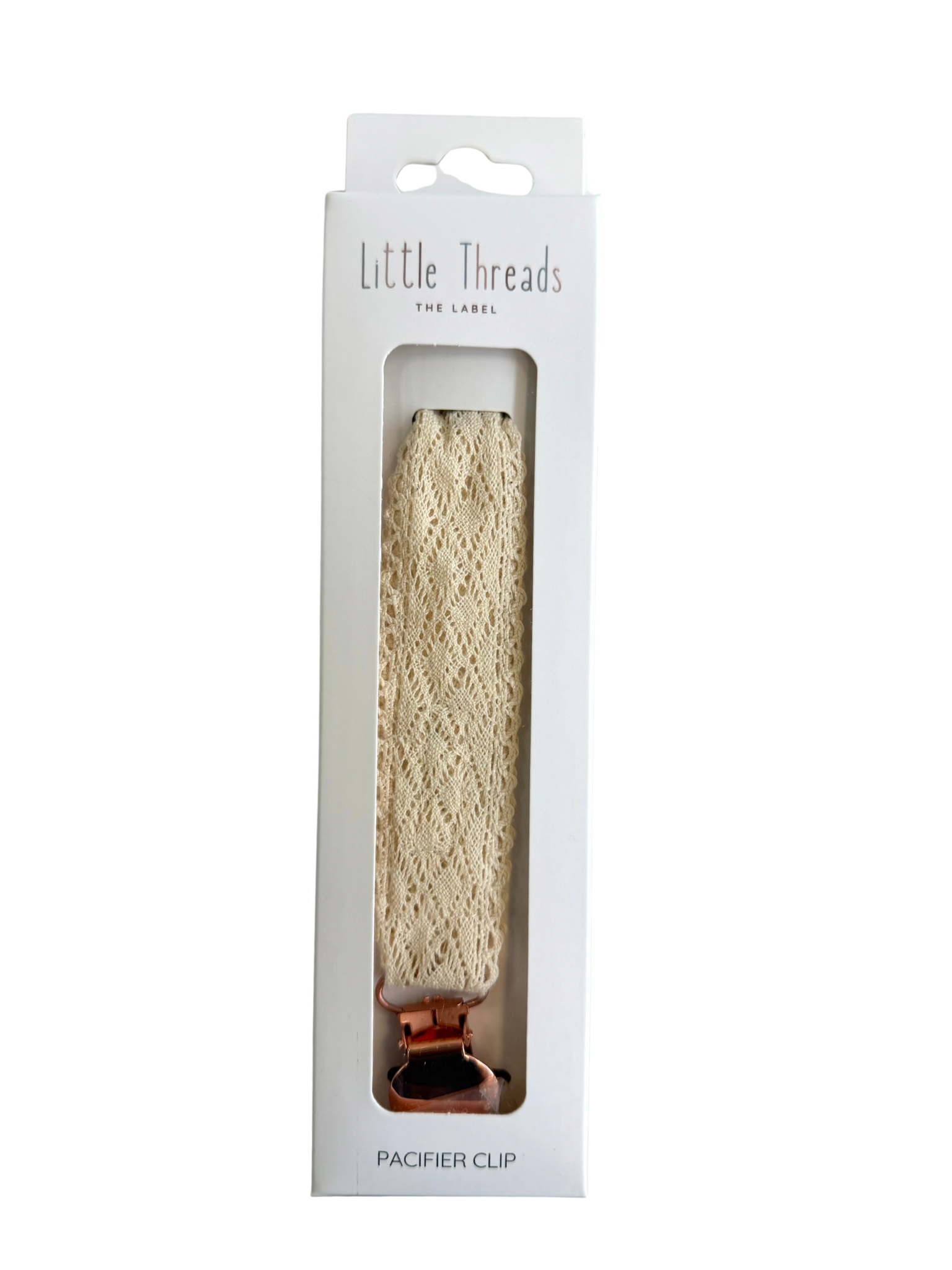 Little Threads Diamond Crotchet Collection Pacifier Clip