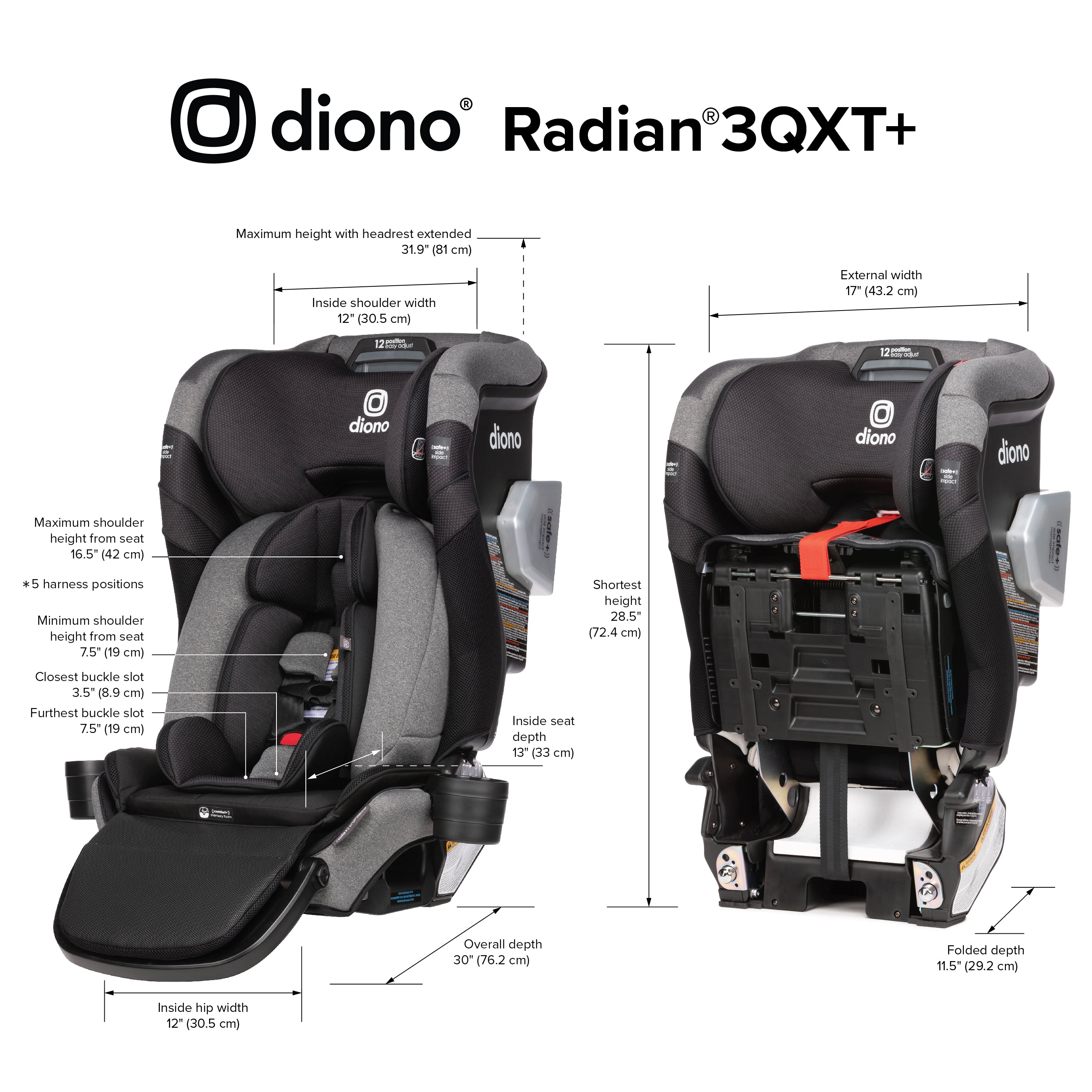 Convertible Carseat Diono Radian Rxt Rear Facing Weight Limit