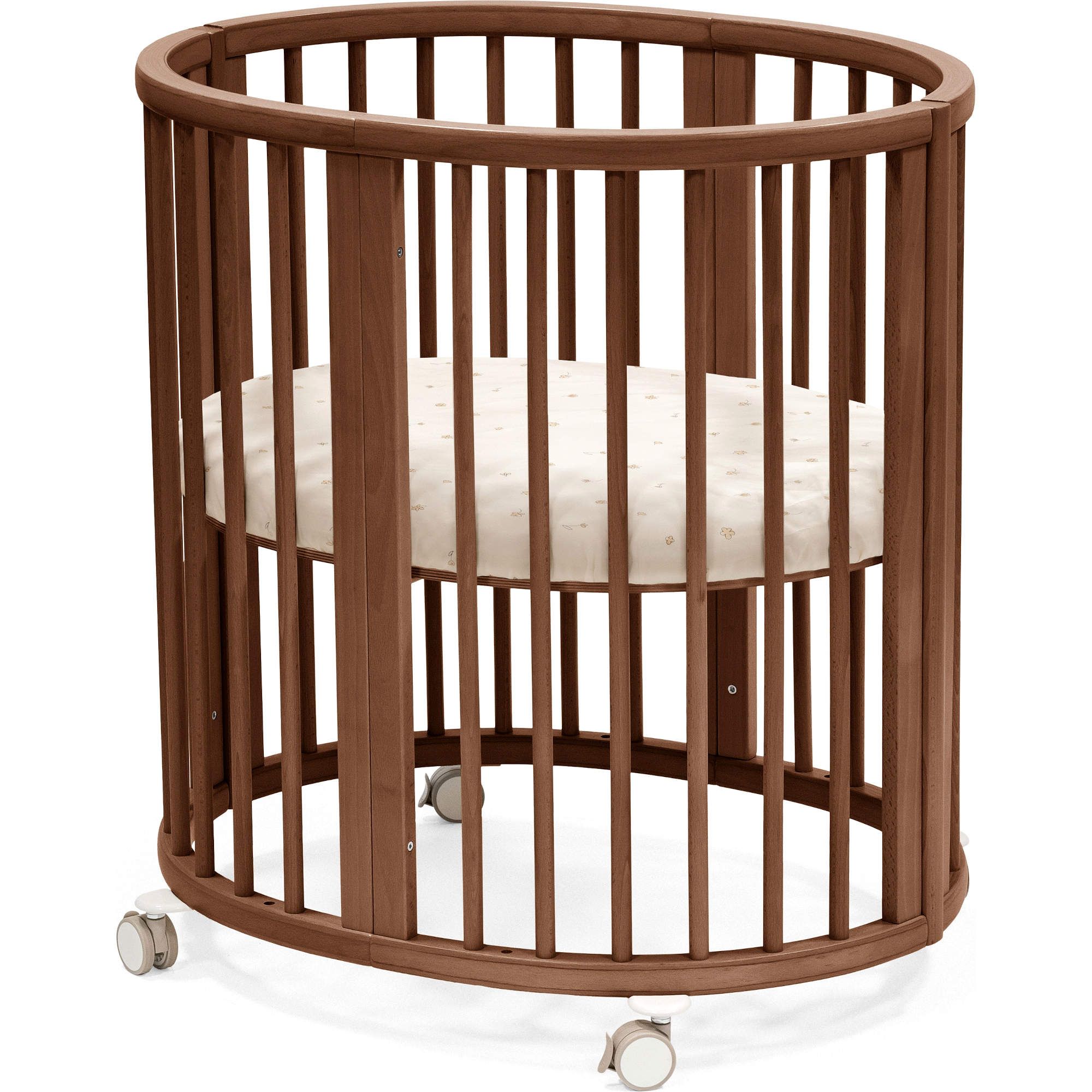 stokke mini fitted sheet Sleepi V3 Mini Fitted Sheet by Stokke Flower Ecru