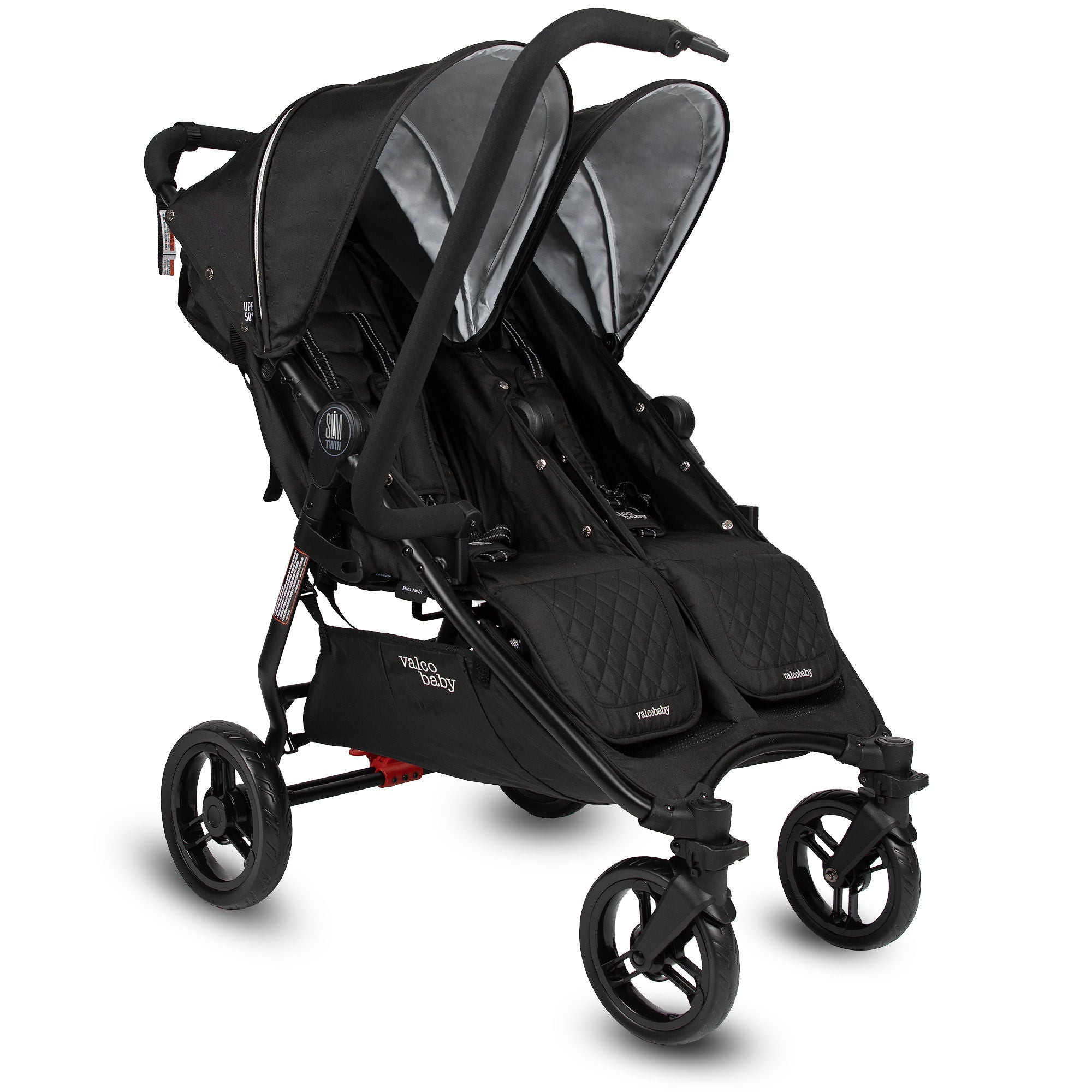 Valco Baby Slim Twin Double Stroller With Bumper Bar Sport Edition