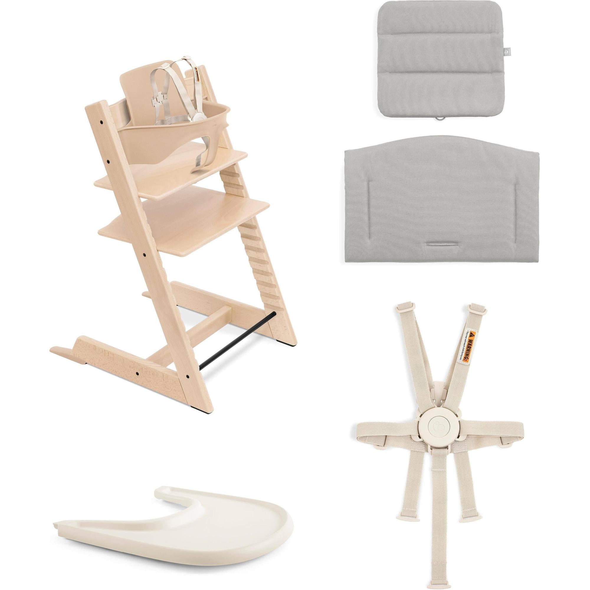 Stokke Tripp Trapp High Chair² with Cushion + Stokke Tray