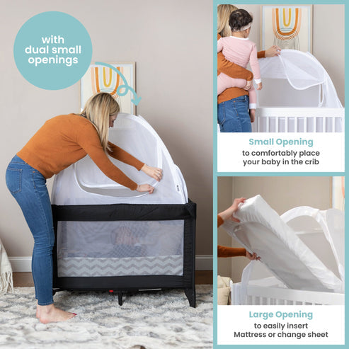 Pro Baby Safety Premium Mesh Mini Crib Tent