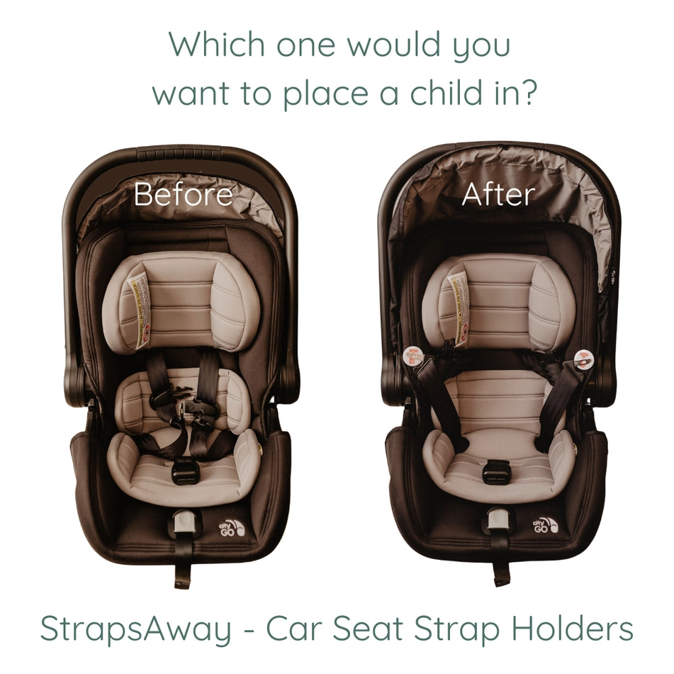 StrapsAway Magnetic Car Seat Strap Holders
