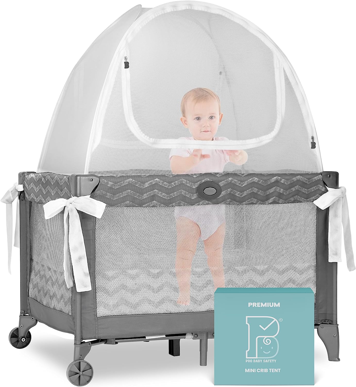 Pro Baby Safety Premium Mesh Mini Crib Tent