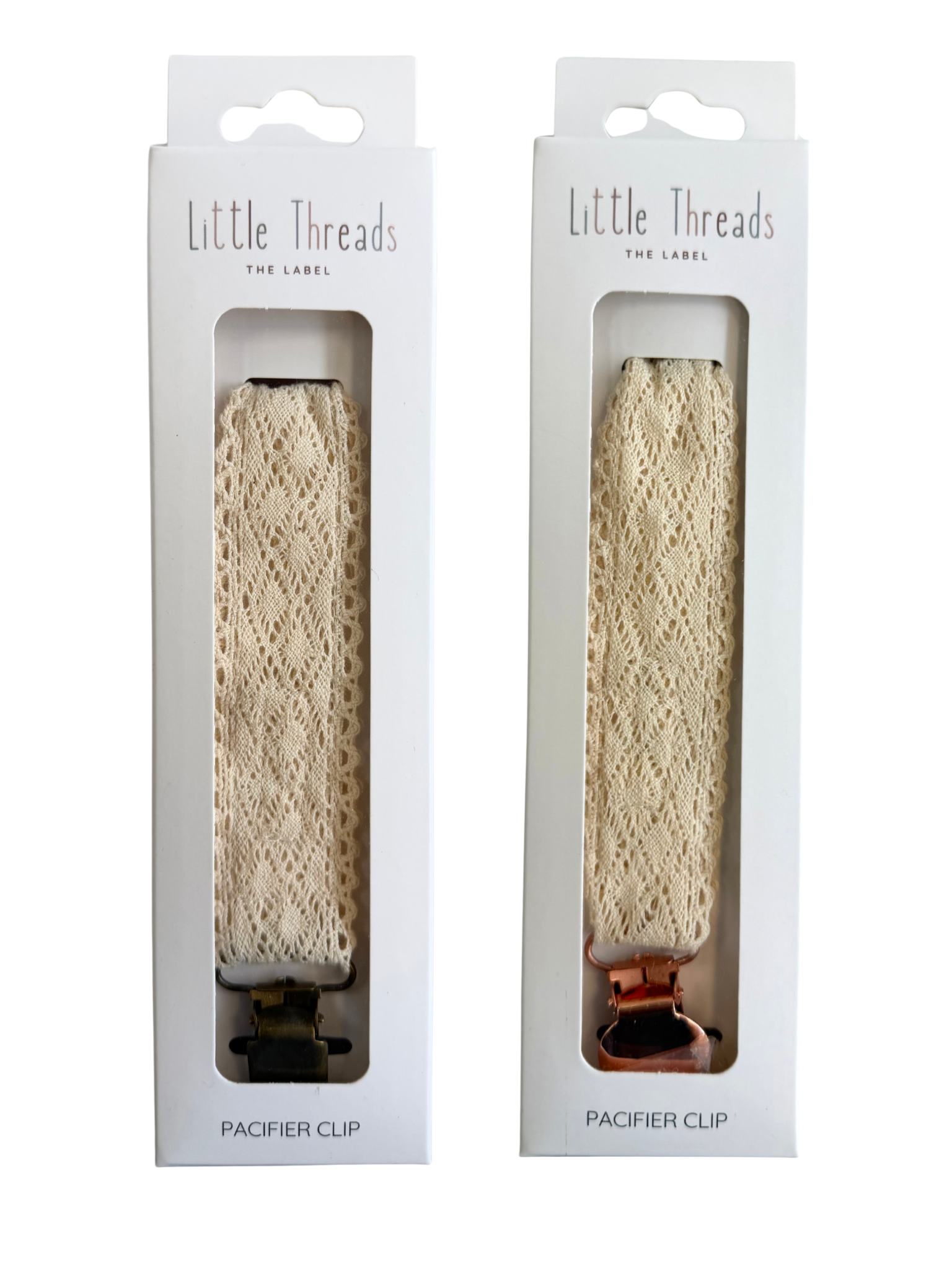 Little Threads Diamond Crotchet Collection Pacifier Clip