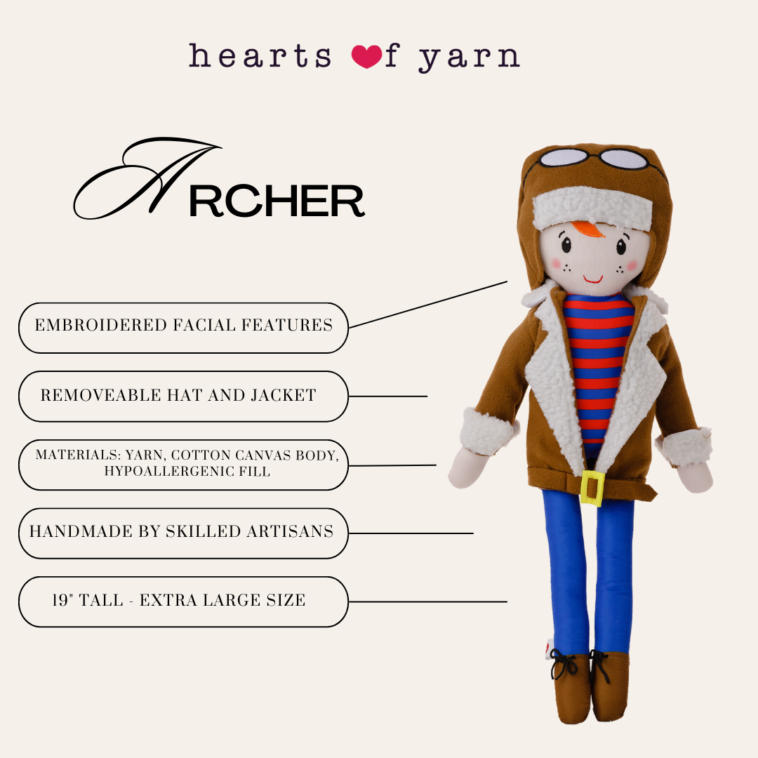 Ely's & Co. Hearts of Yarn Archer Doll