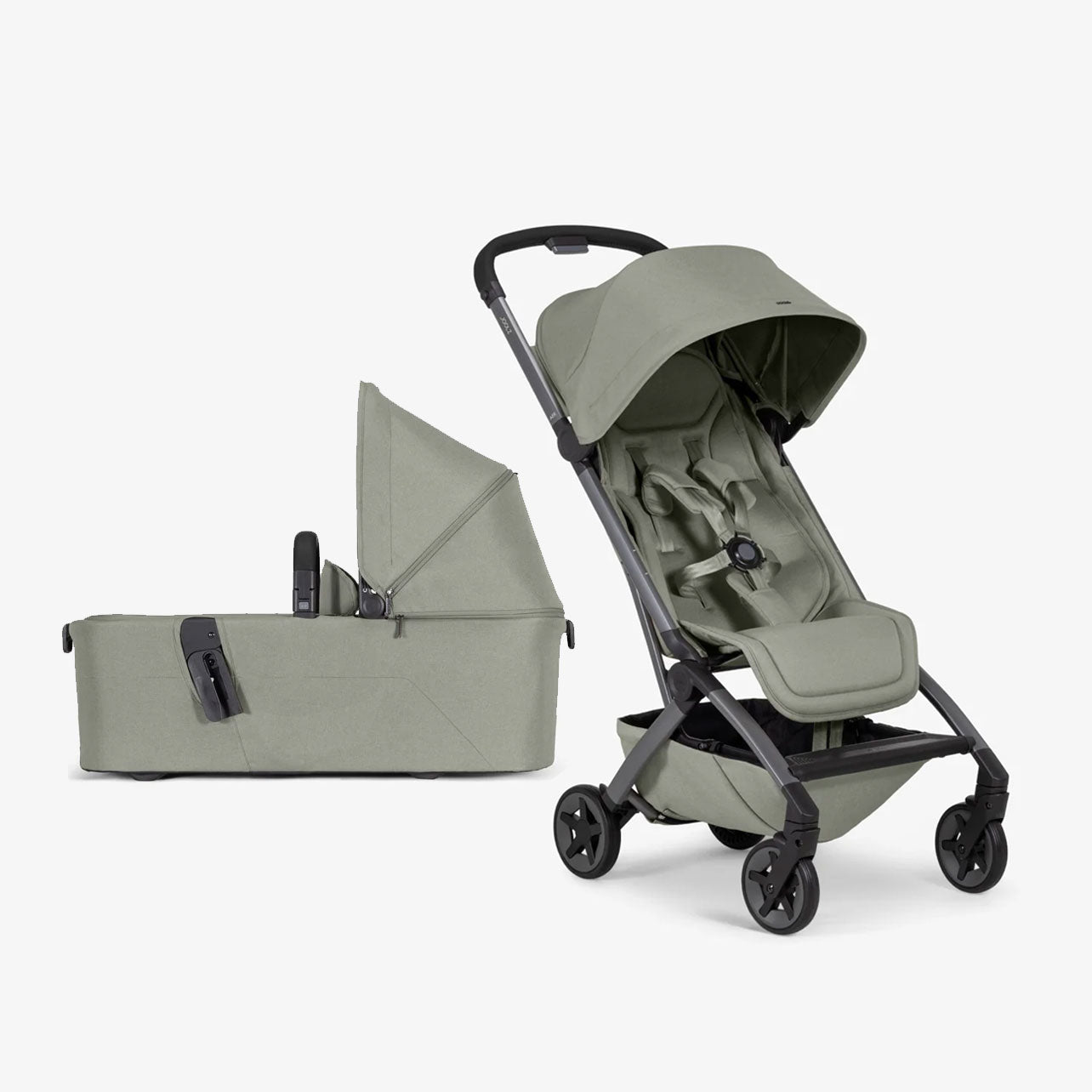 Joolz Aer2 Lightweight Compact Travel Stroller + Foldable Carrycot