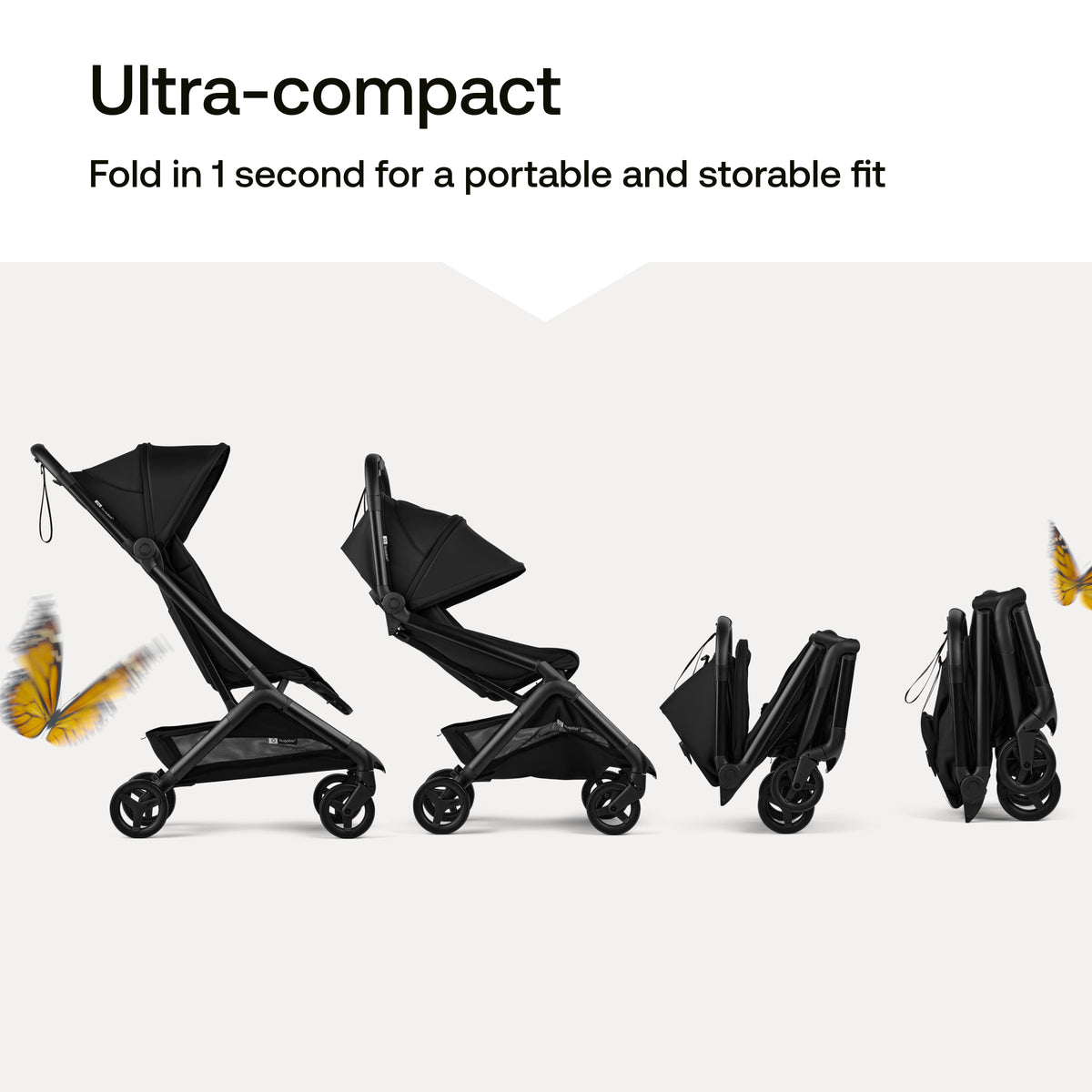 Bugaboo Butterfly 2 Plus Lay-Flat Recline Lightweight Stroller