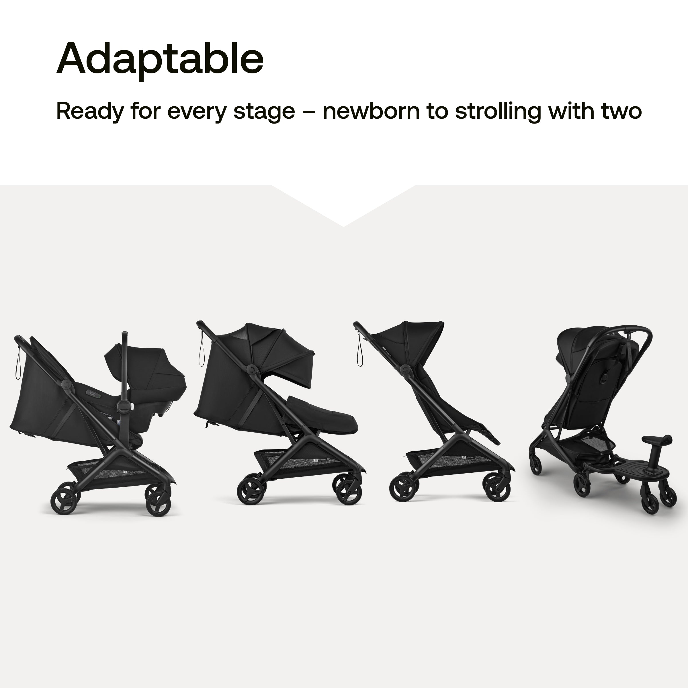 Bugaboo Butterfly 2 Plus Lay-Flat Recline Lightweight Stroller