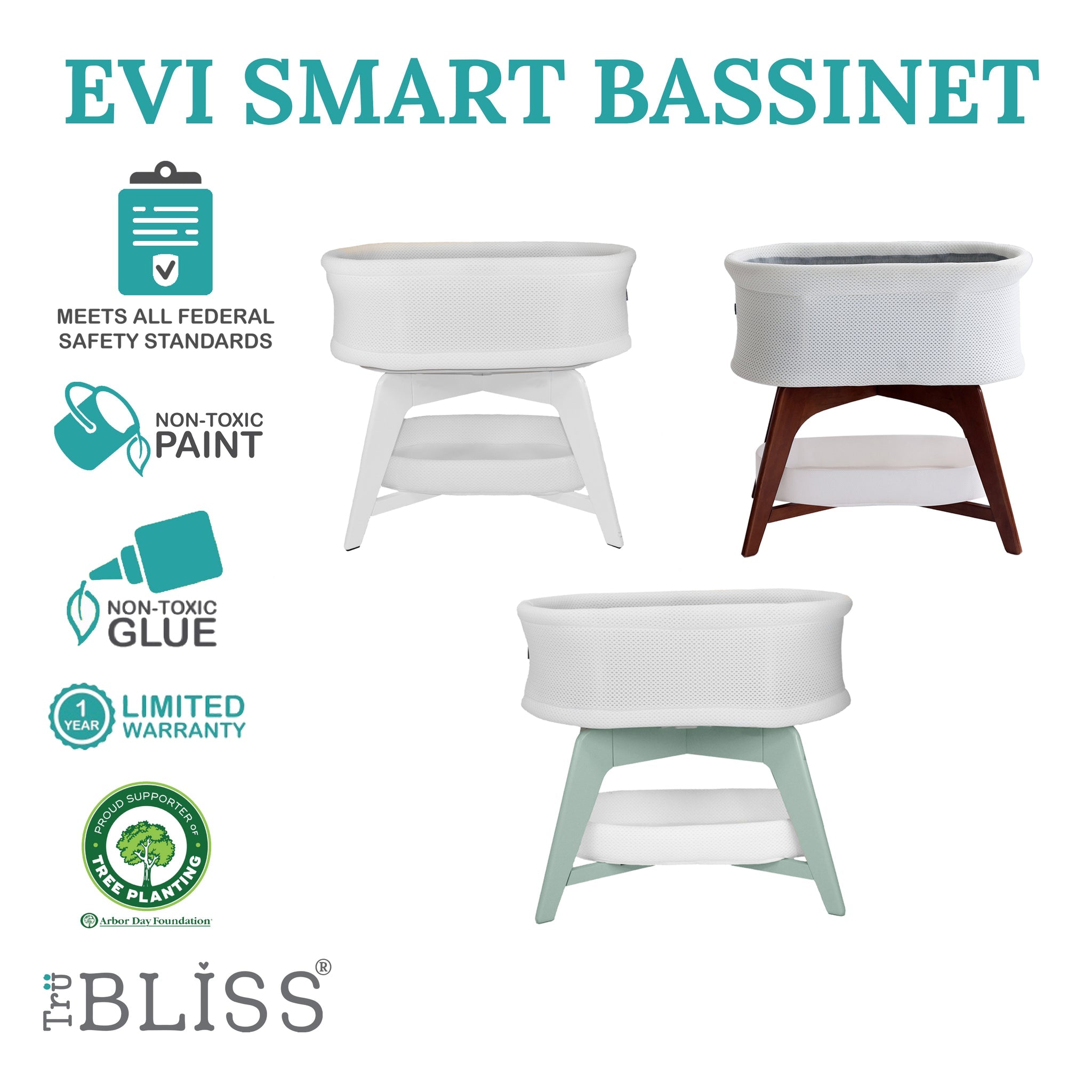 TruBliss Evi Smart Bassinet