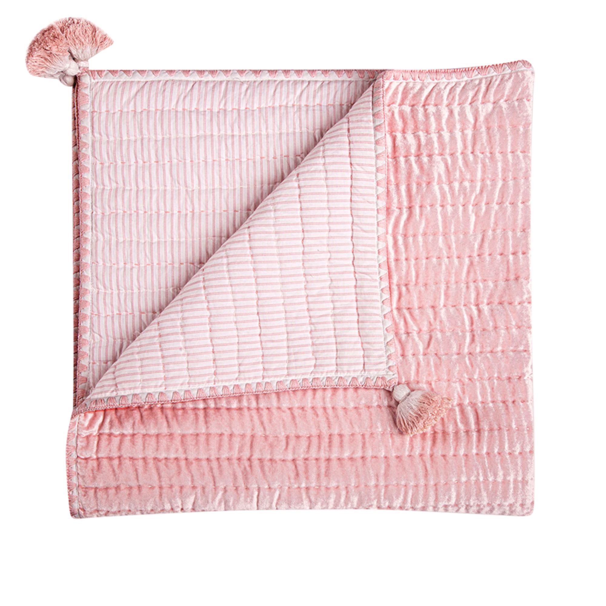 Crane Baby Parker Velvet Quilted Blanket