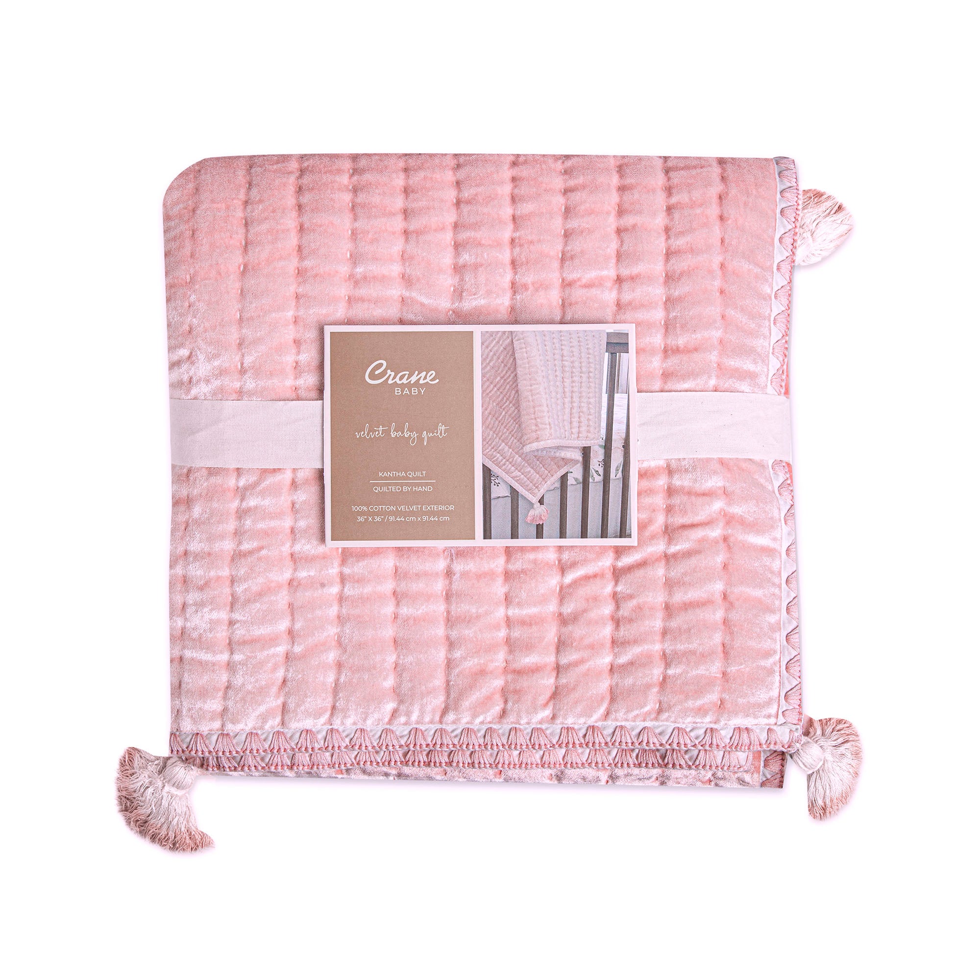 Crane Baby Parker Velvet Quilted Blanket