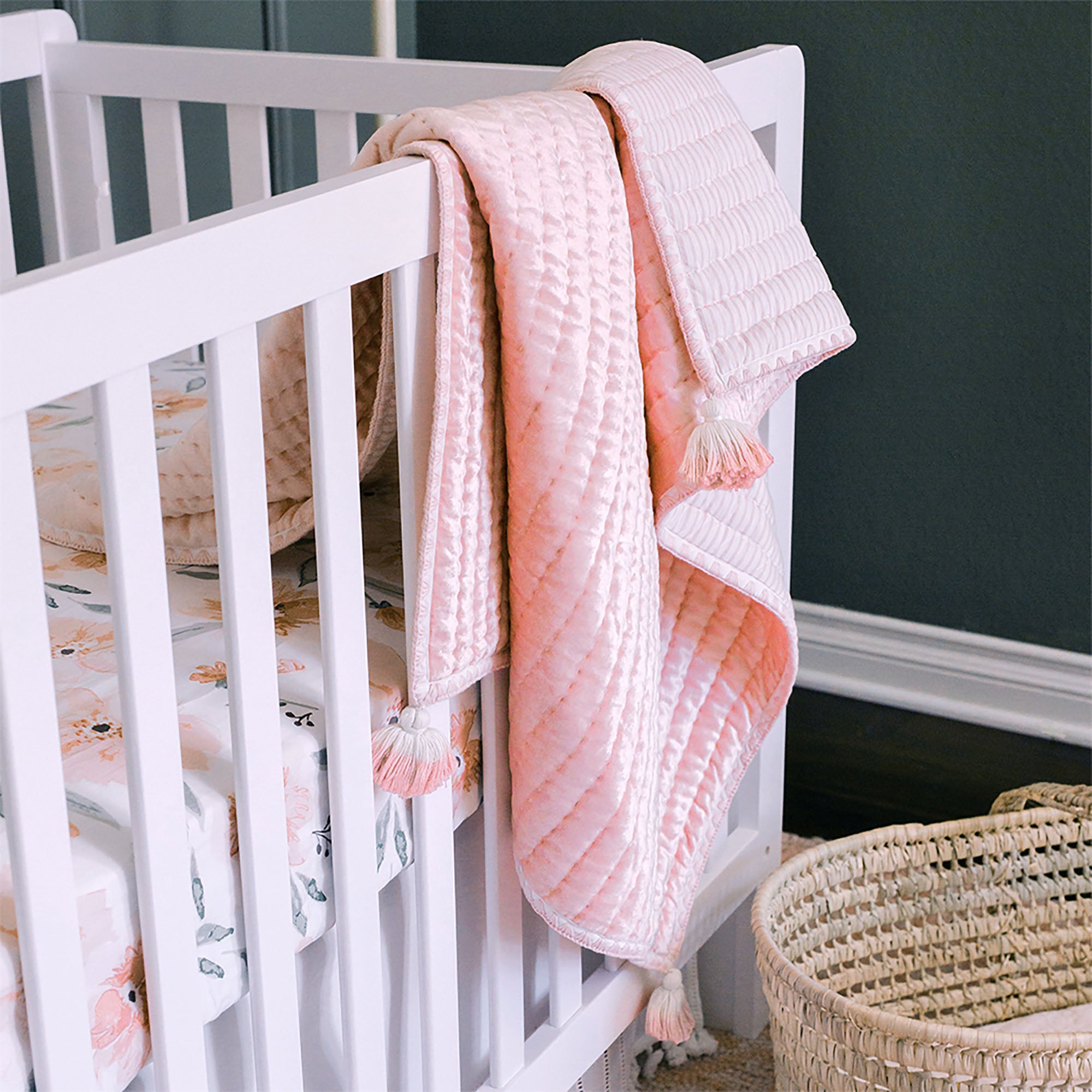 Crane Baby Parker Velvet Quilted Blanket