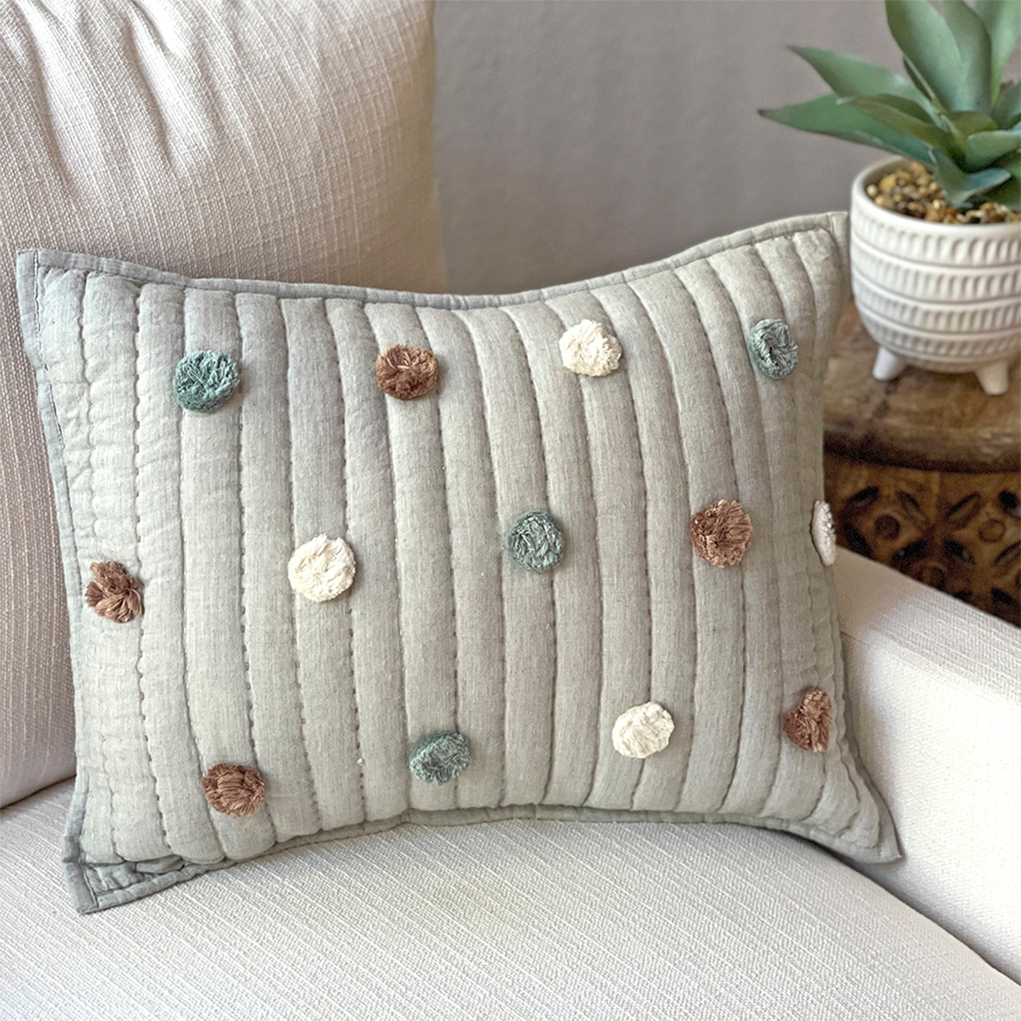 Crane Baby Ezra Decorative Quilted Pillow