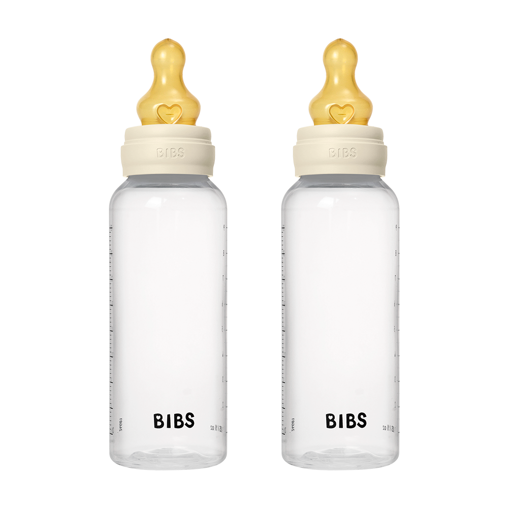 BIBS Baby BPA-Free Polypropylene Bottle Set 9oz Latex | 2 Pack