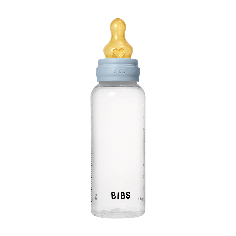BIBS Baby BPA-Free Polypropylene Bottle Set 9oz Latex | Medium Flow