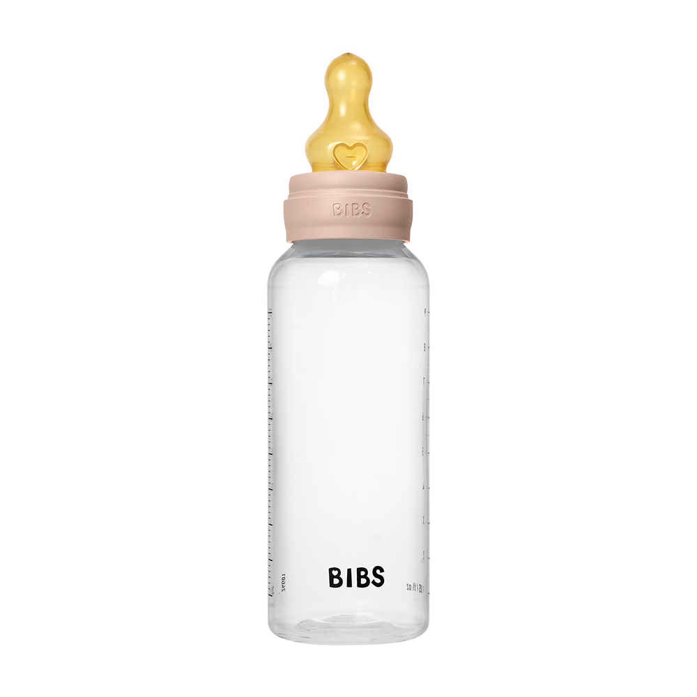 BIBS Baby BPA-Free Polypropylene Bottle Set 9oz Latex | Medium Flow
