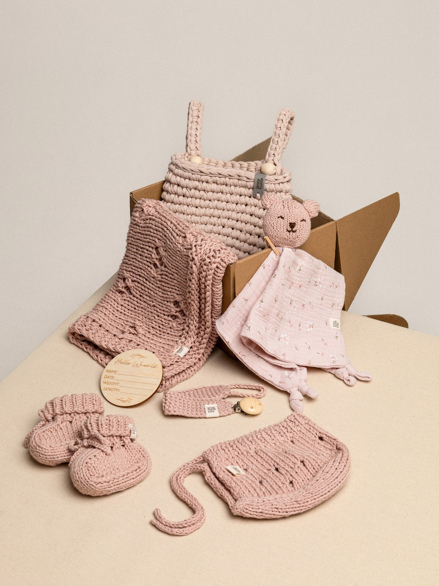 Anzy Home Baby Arrival Gift Set Pointelle