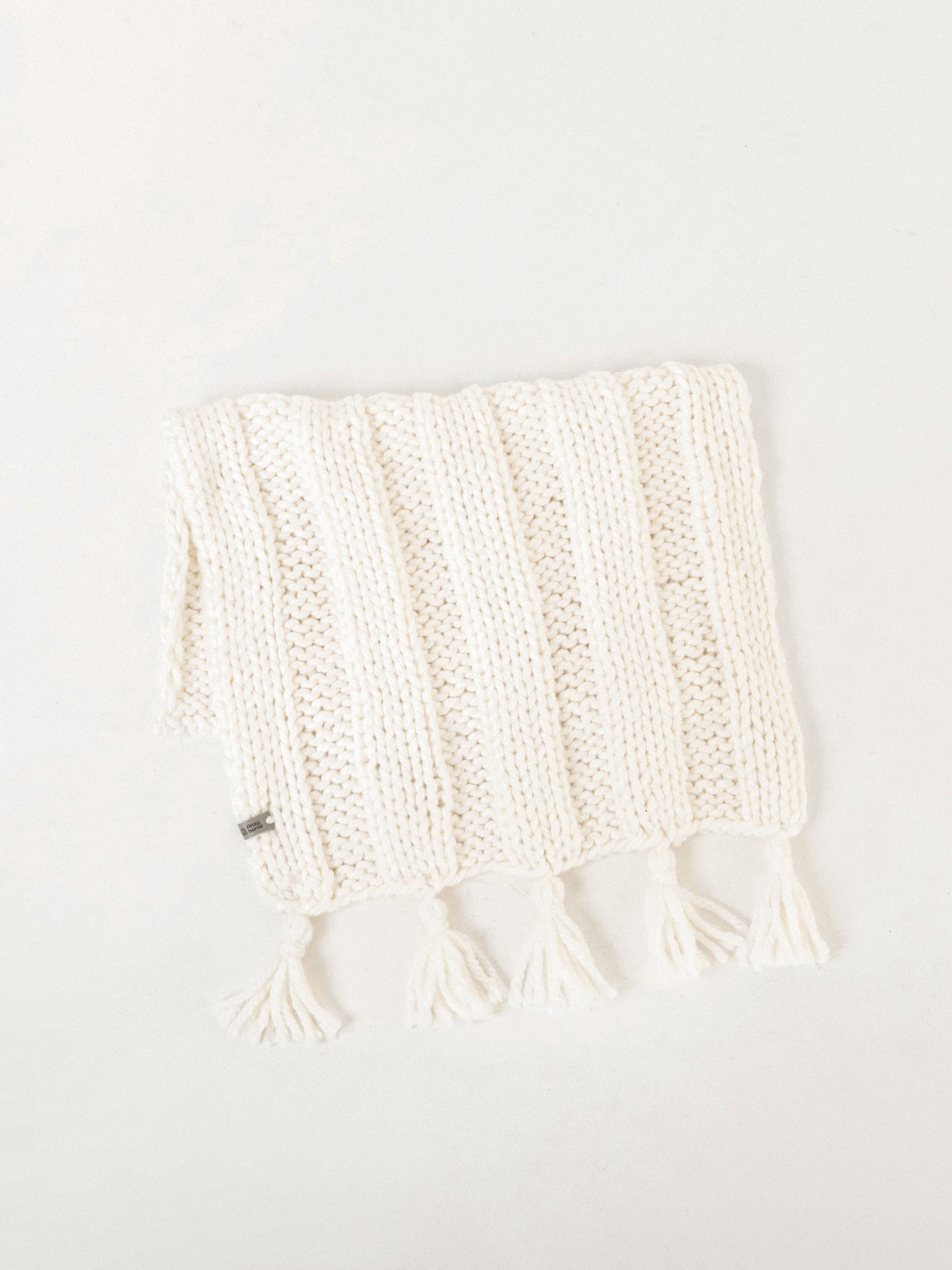 Anzy Home Boho Knitted Baby Blanket