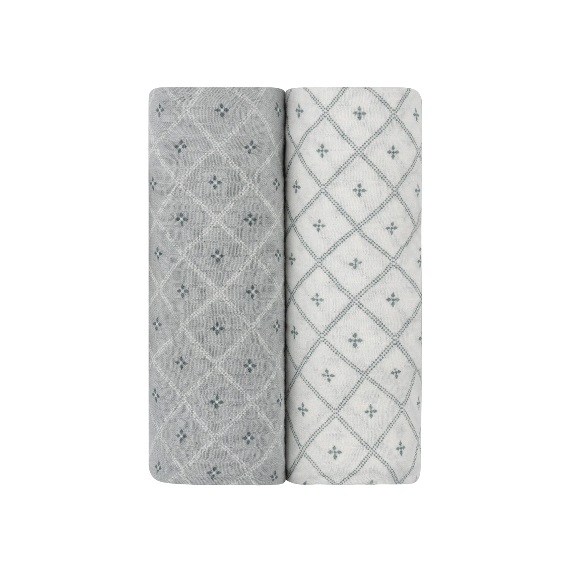 Aurora Classics Cotton Muslin Swaddle Blanket - 2 Pack