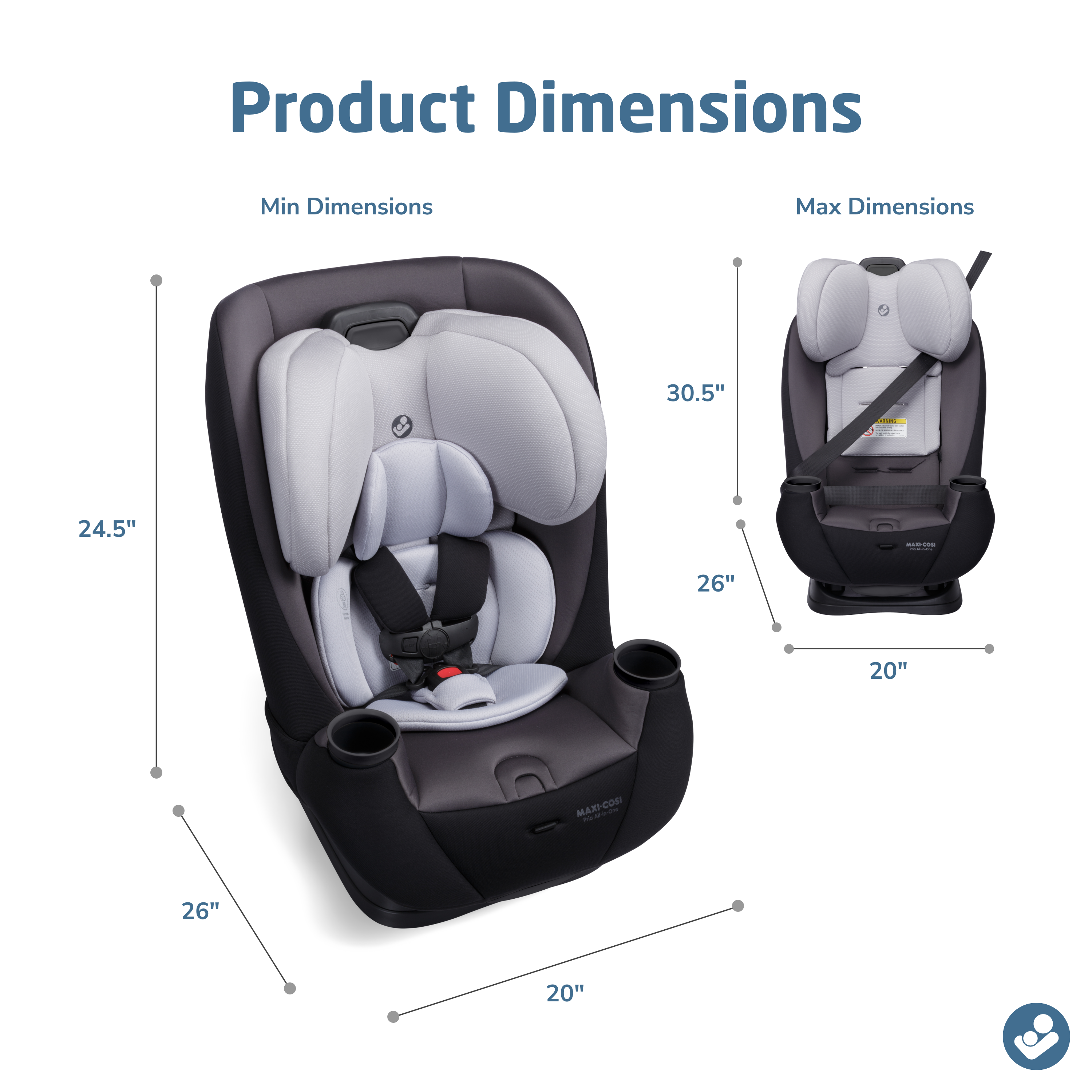Maxi-Cosi Pria All-in-One Convertible Car Seat with PureCosi & EcoCare