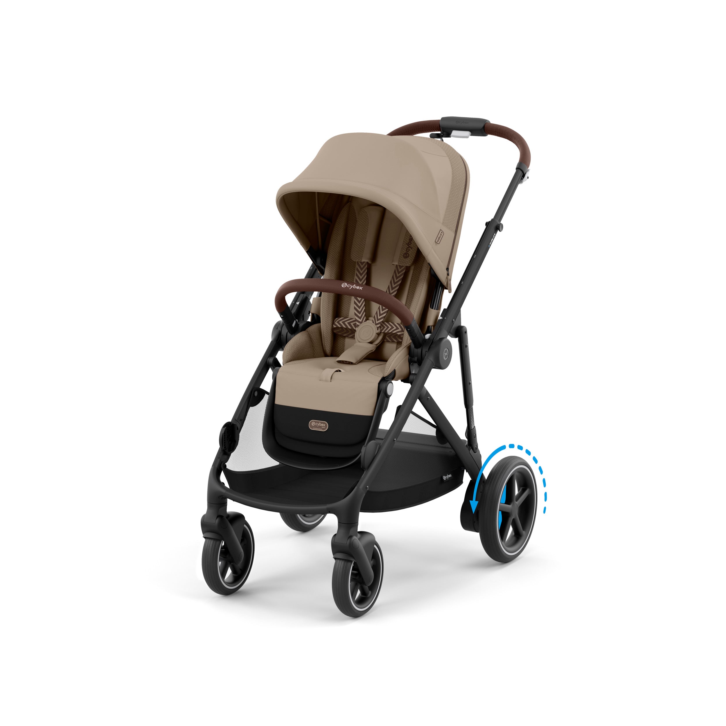 cybex gold stroller Cybex e-Gazelle S Electronic Assist Stroller, Black Frame/Almond Beige
