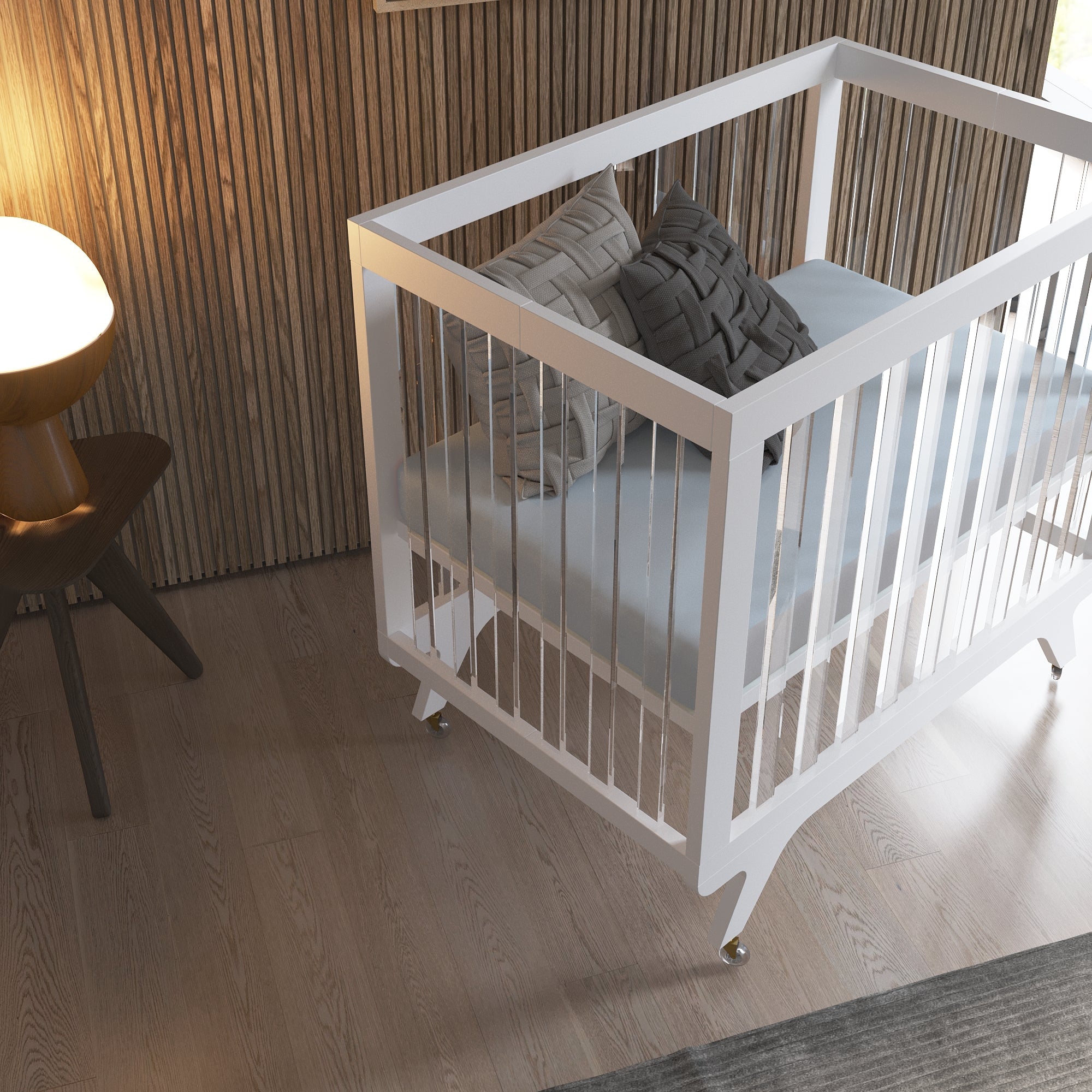 Melo Caress Mini V-leg Portable Crib