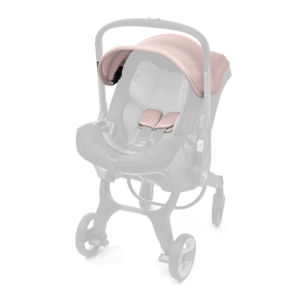 blush pink doona stroller Doona Canopy and Shoulder Pads