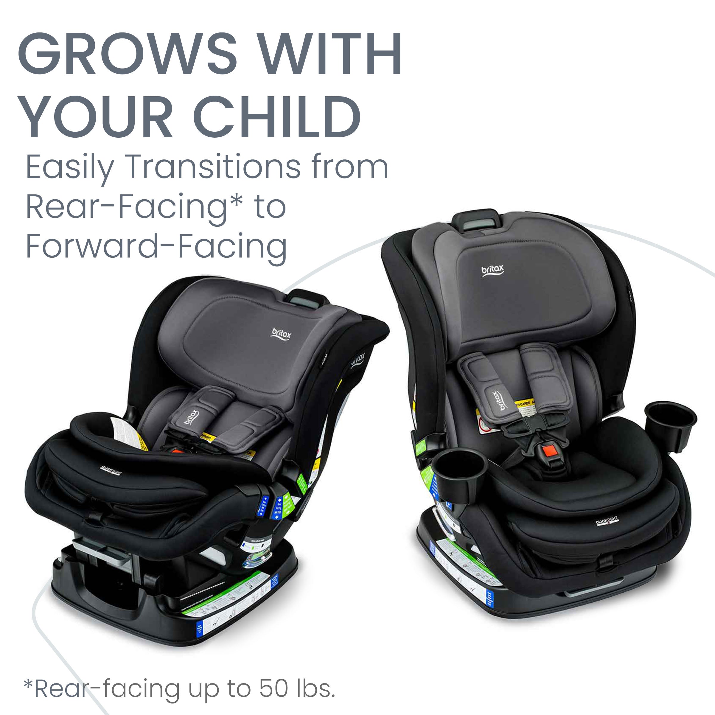 convertible car seat rear facing 50 lbs