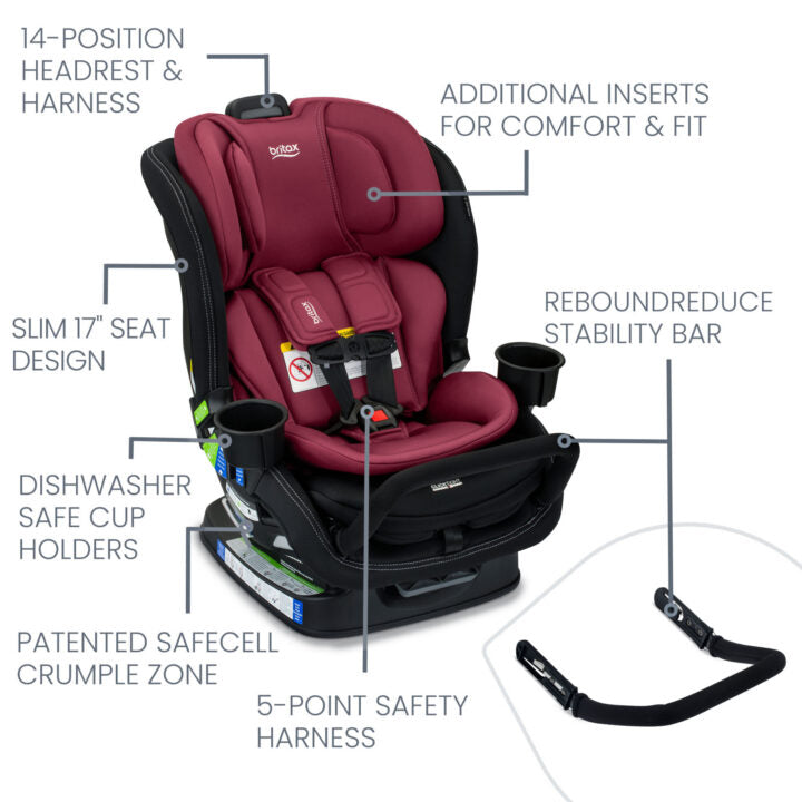 Britax Poplar S Convertible 2-in-1 Car Seat with ClickTight