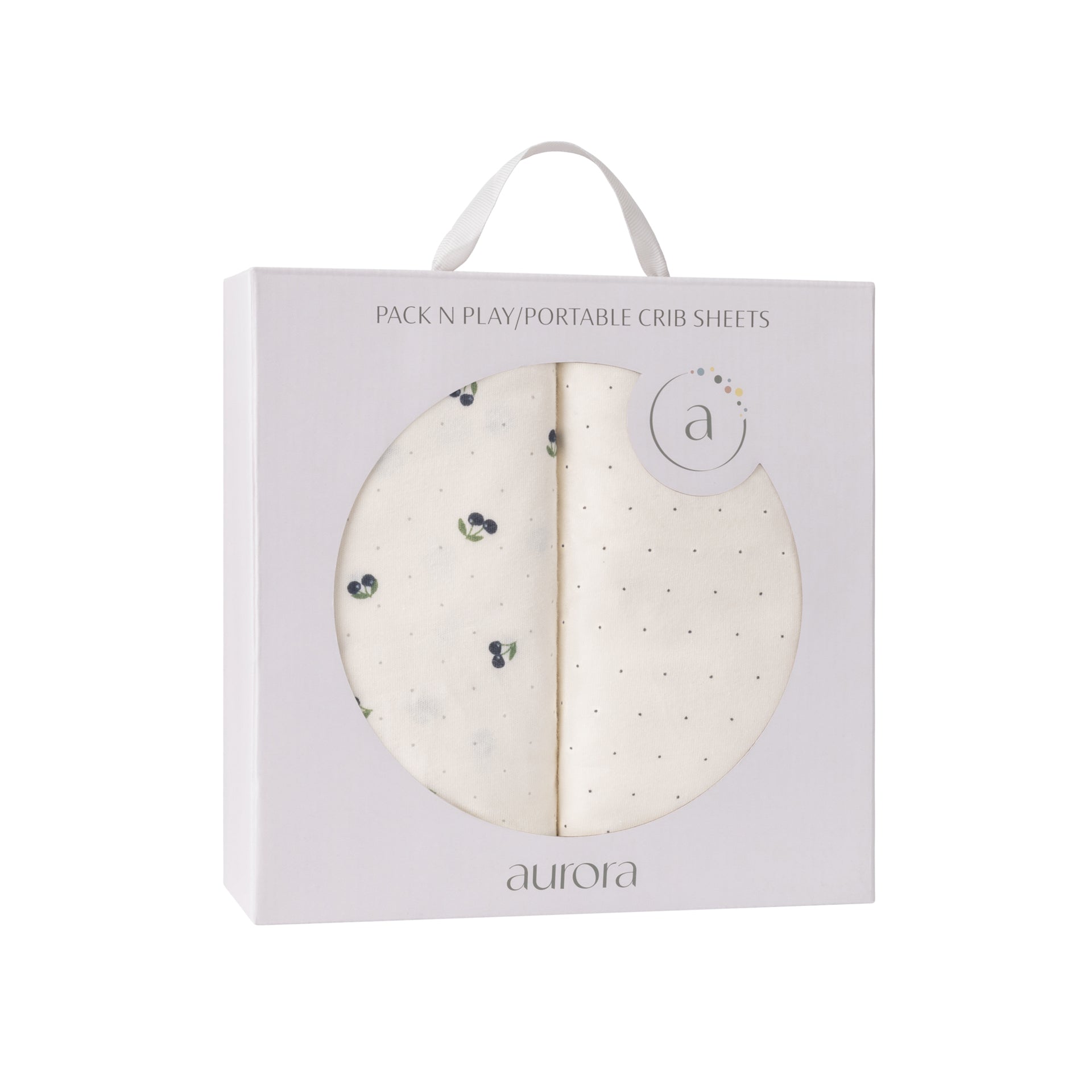 Aurora Classics Cotton Pack N Play/ Porta Crib Sheet - 2 Pack