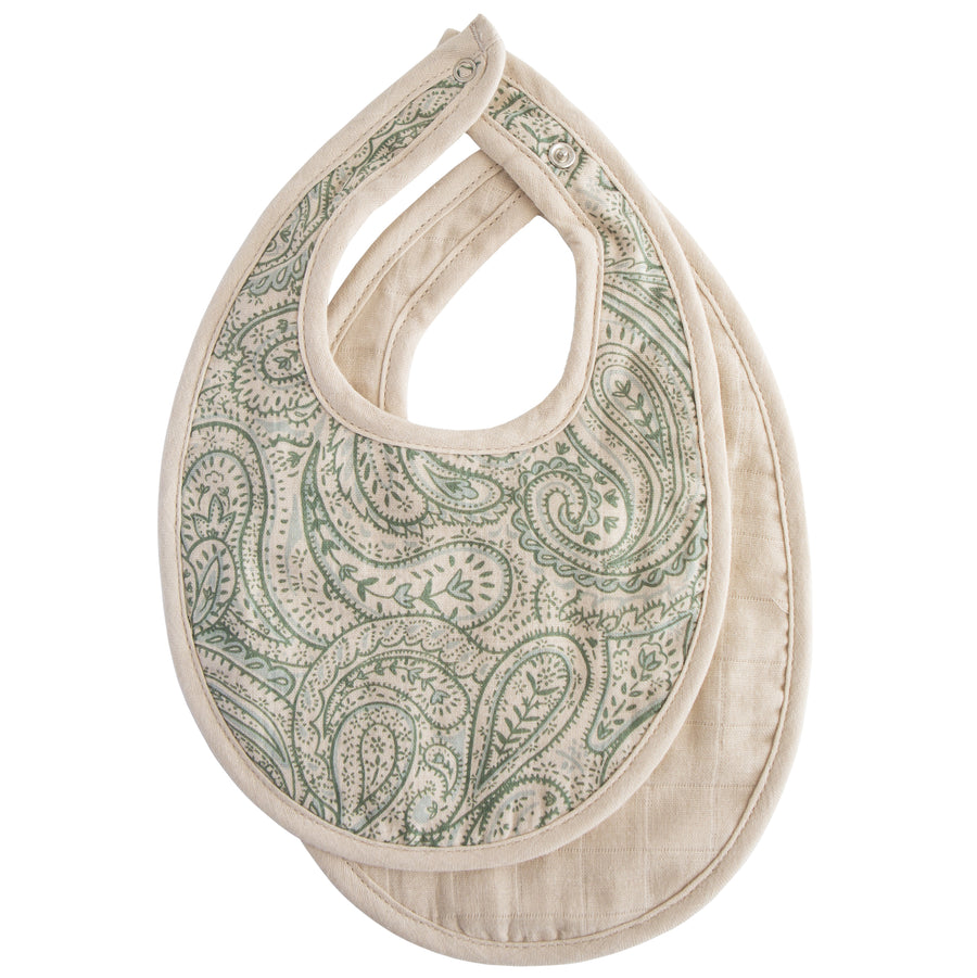 Mushie Muslin Baby Bib 2-Pack