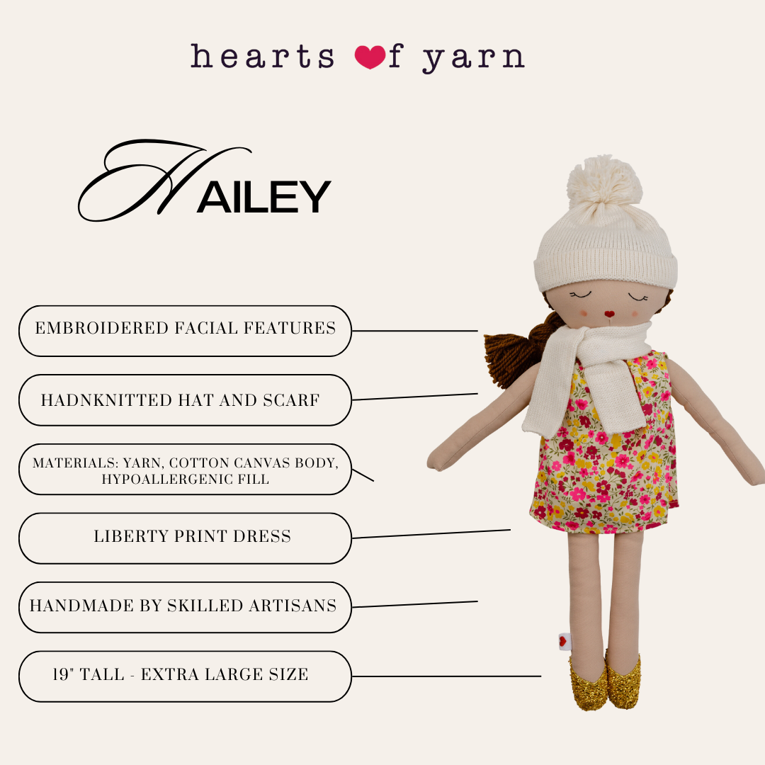 Ely's & Co. Hearts of Yarn Hailey Doll