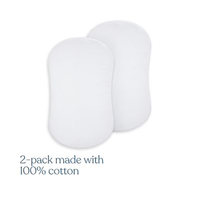 Halo BassiNest Fitted Sheet 100% Organic Cotton Muslin | 2-Pack