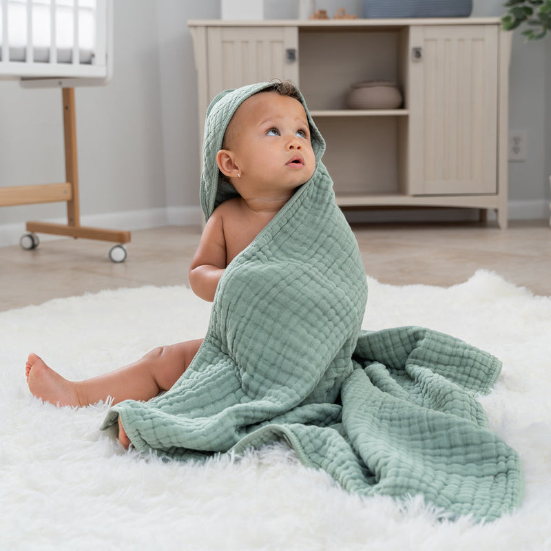 Comfy Cubs Muslin Cotton Hooded Baby Towel
